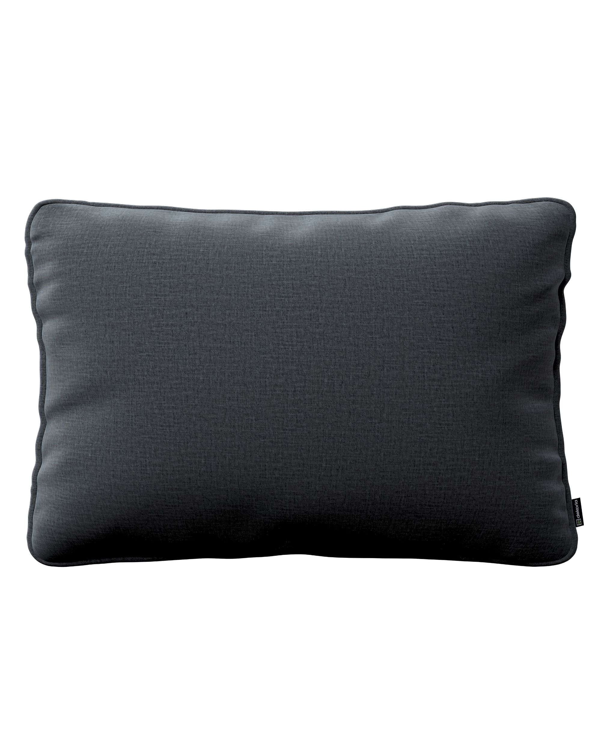 Kissenhülle Gabi mit Paspel 60x40cm Farbe grau Stoff samt