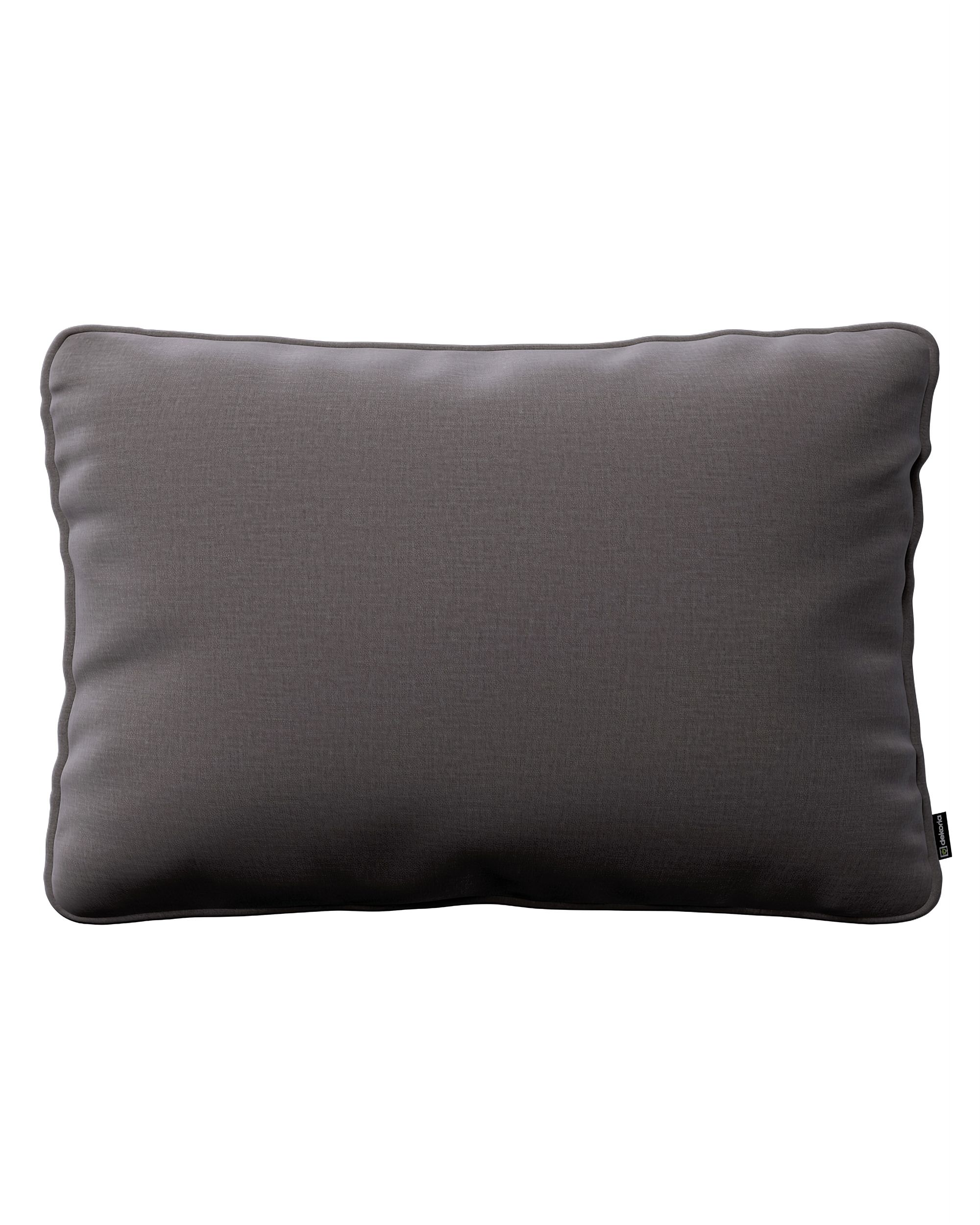 Kissenhülle Gabi mit Paspel 60x40cm Farbe braun Stoff samt
