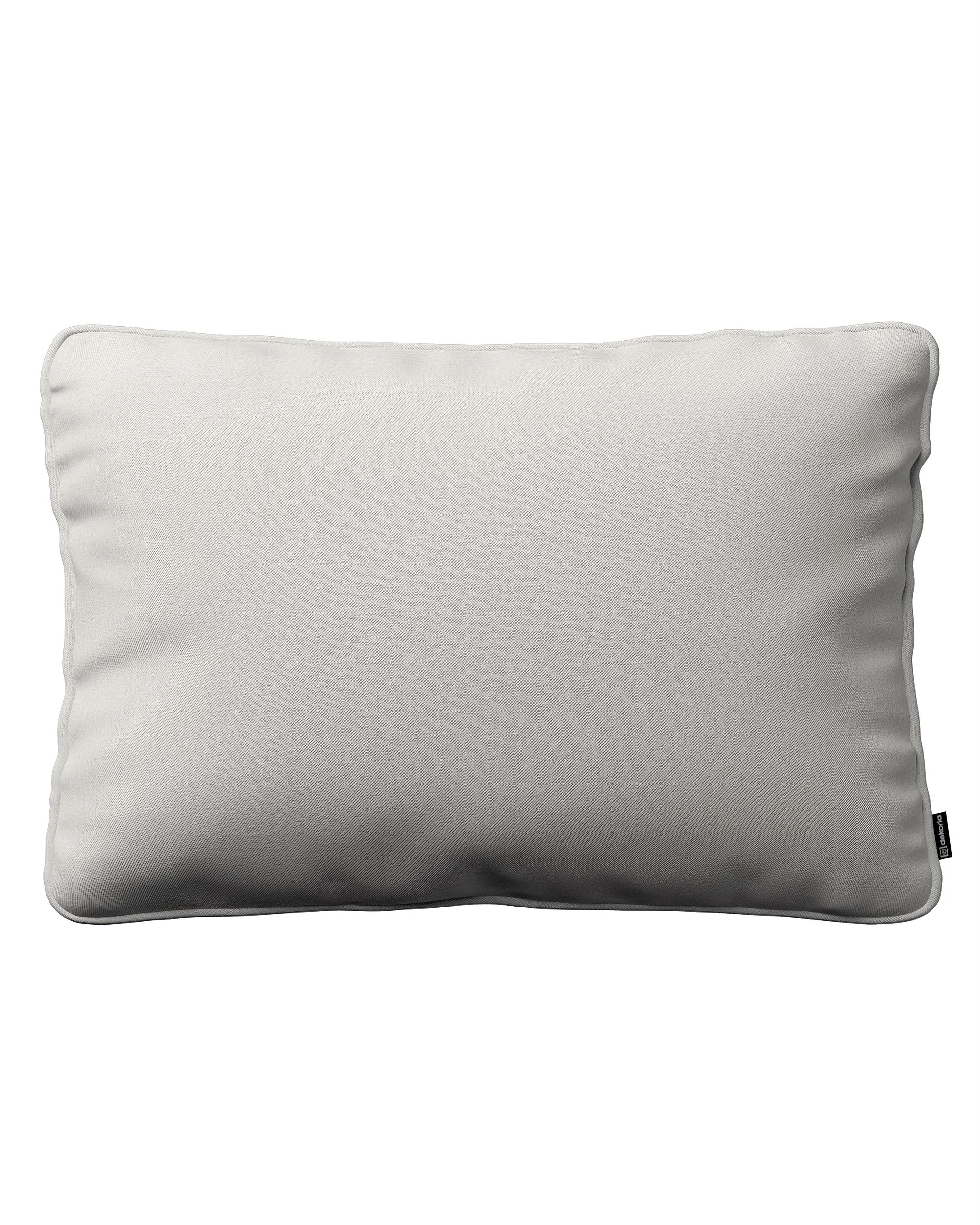 Kissenhülle Gabi mit Paspel 60x40cm Farbe grau Stoff strukturiert