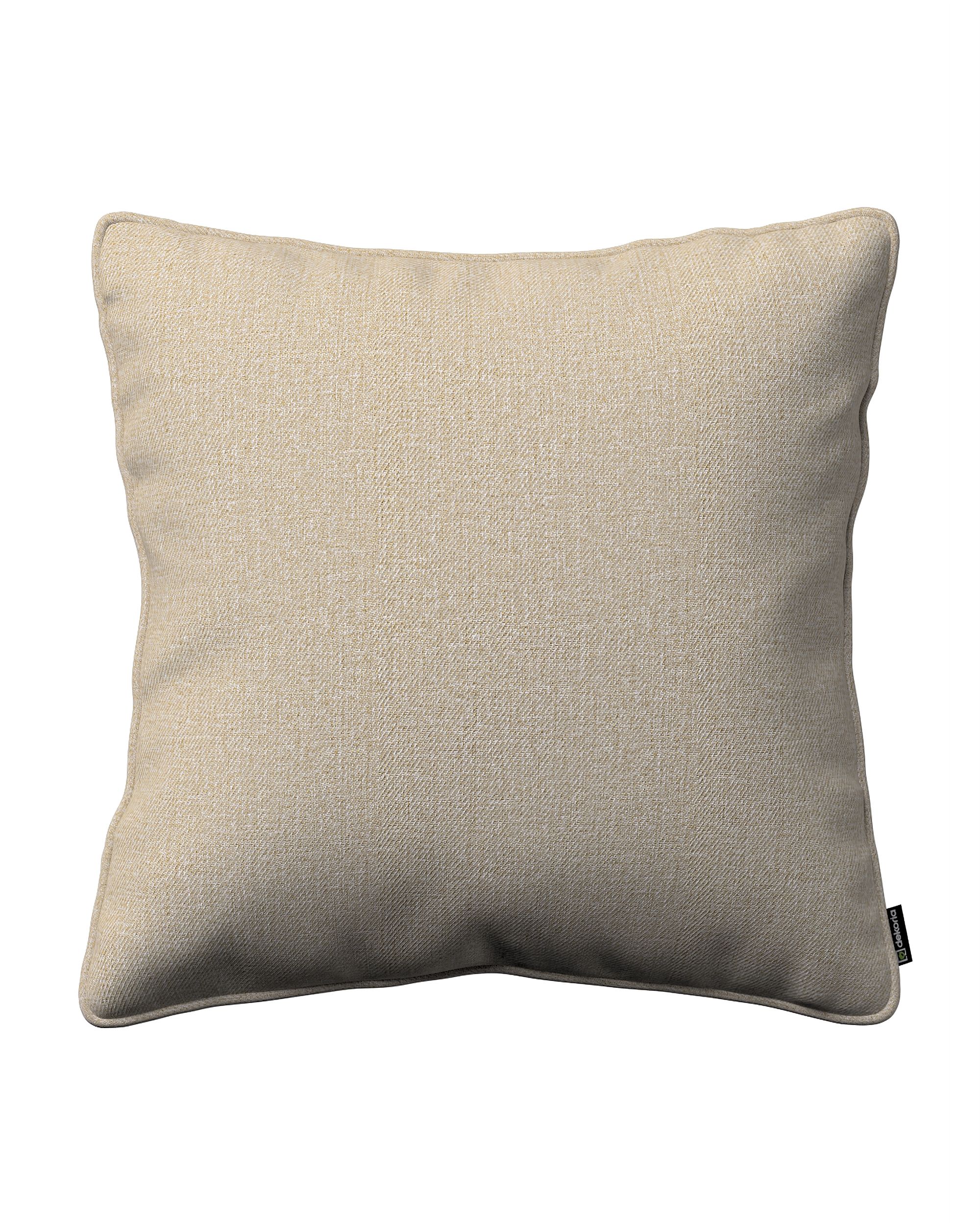 Kissenhülle Gabi mit Paspel Farbe beige Stoff strukturiert