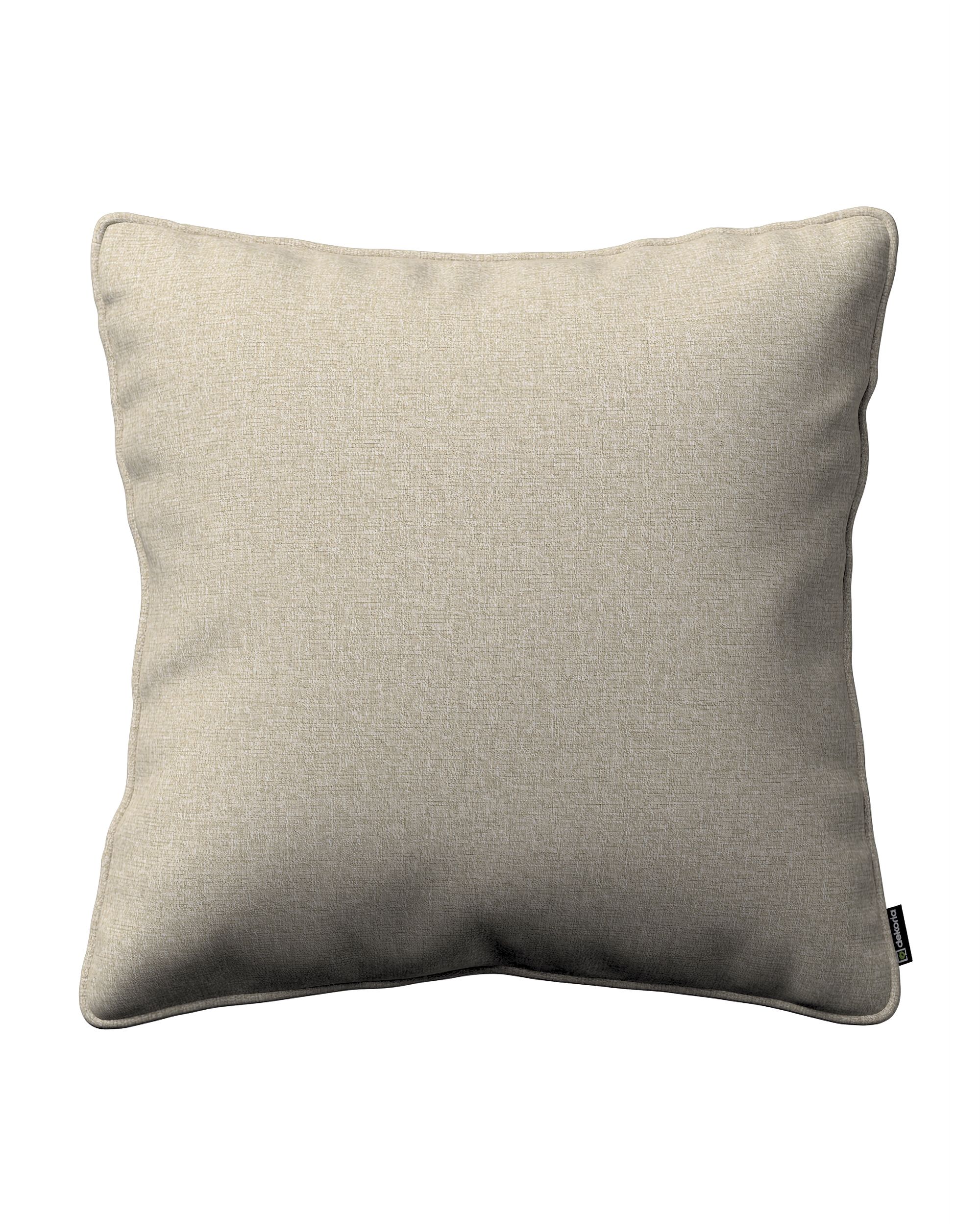 Kissenhülle Gabi mit Paspel Farbe beige Stoff strukturiert