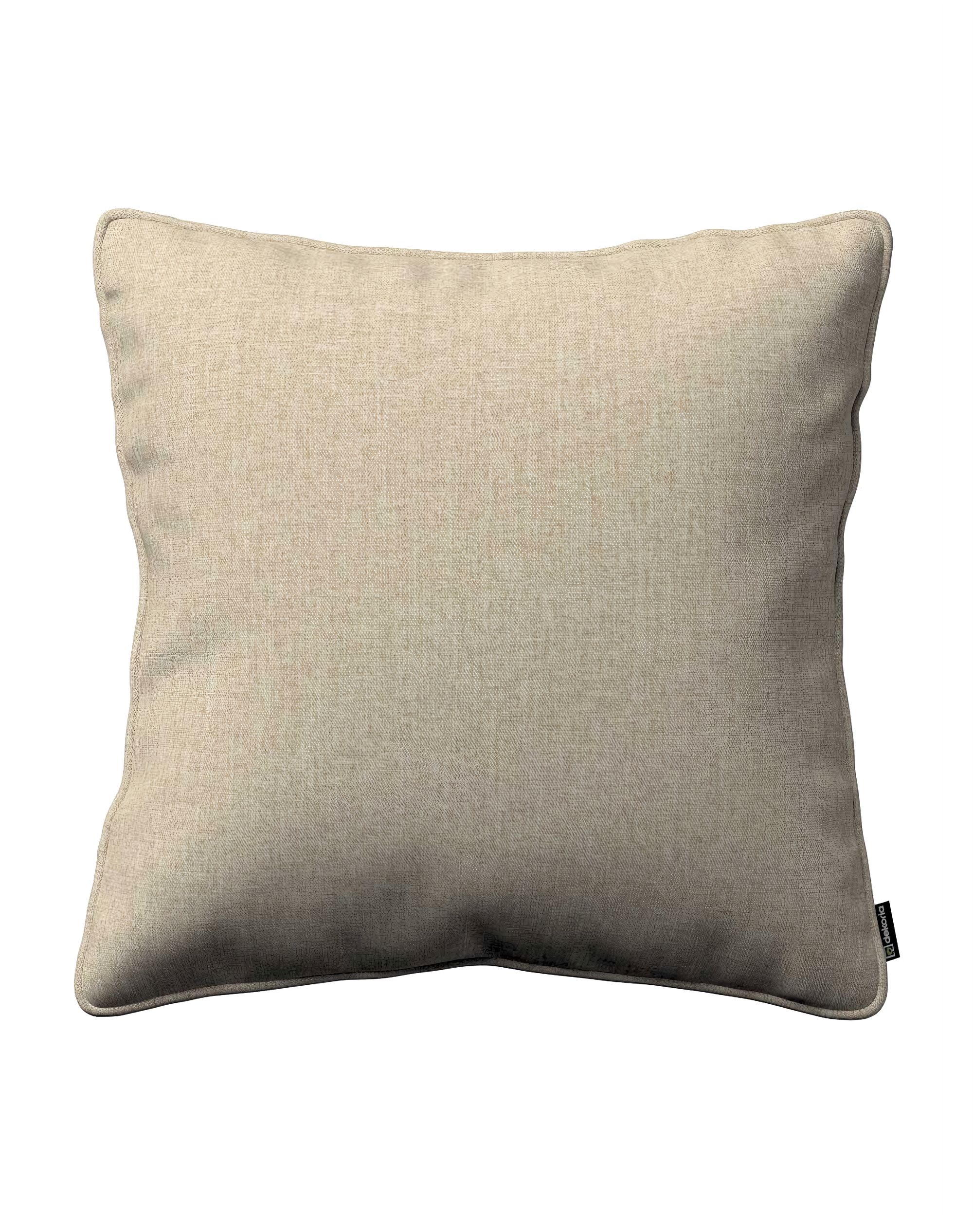 Kissenhülle Gabi mit Paspel Farbe beige Stoff strukturiert