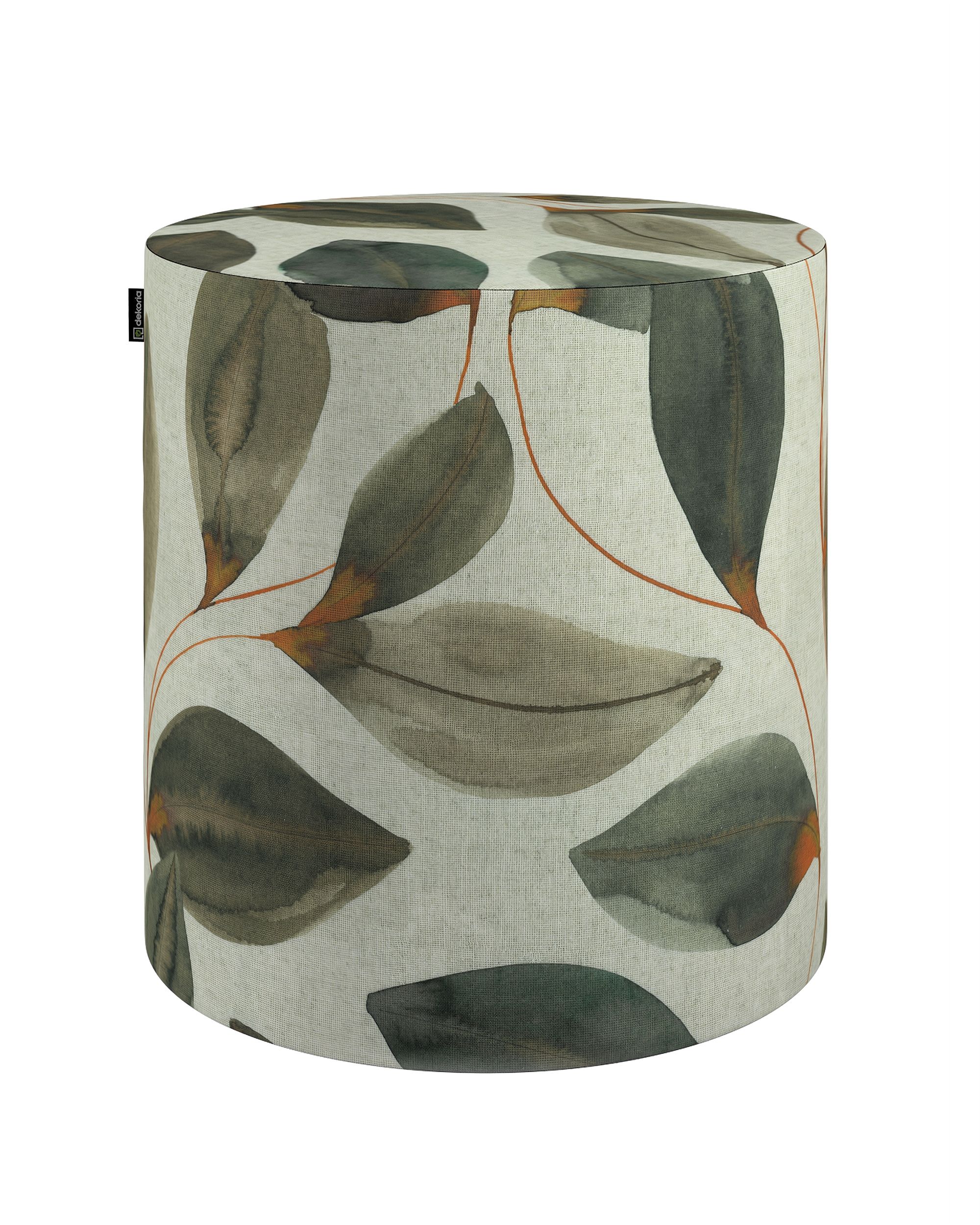 Pouf Barrel Farbe bunt Stoff gemustert