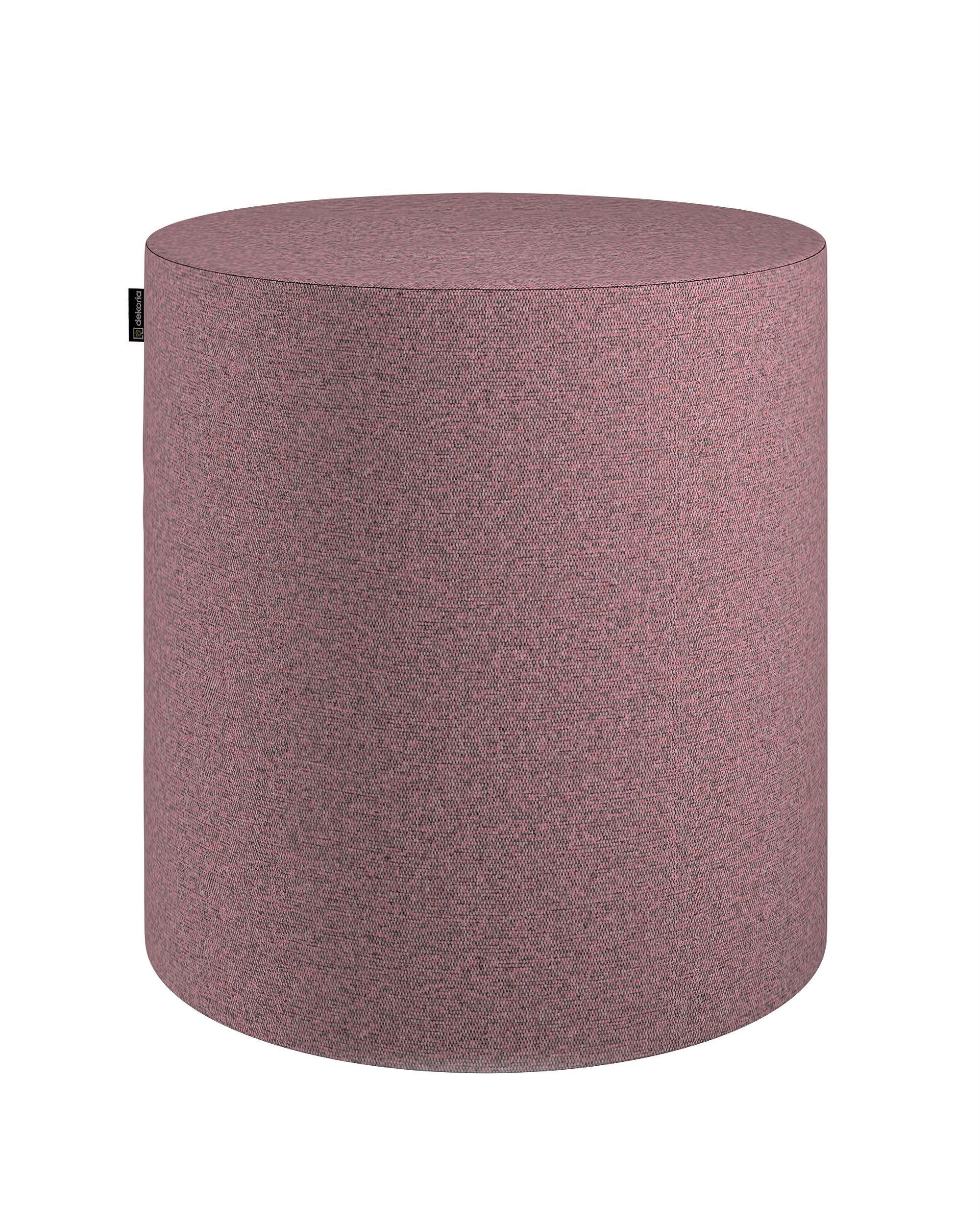 Pouf Barrel Farbe rosa Stoff strukturiert