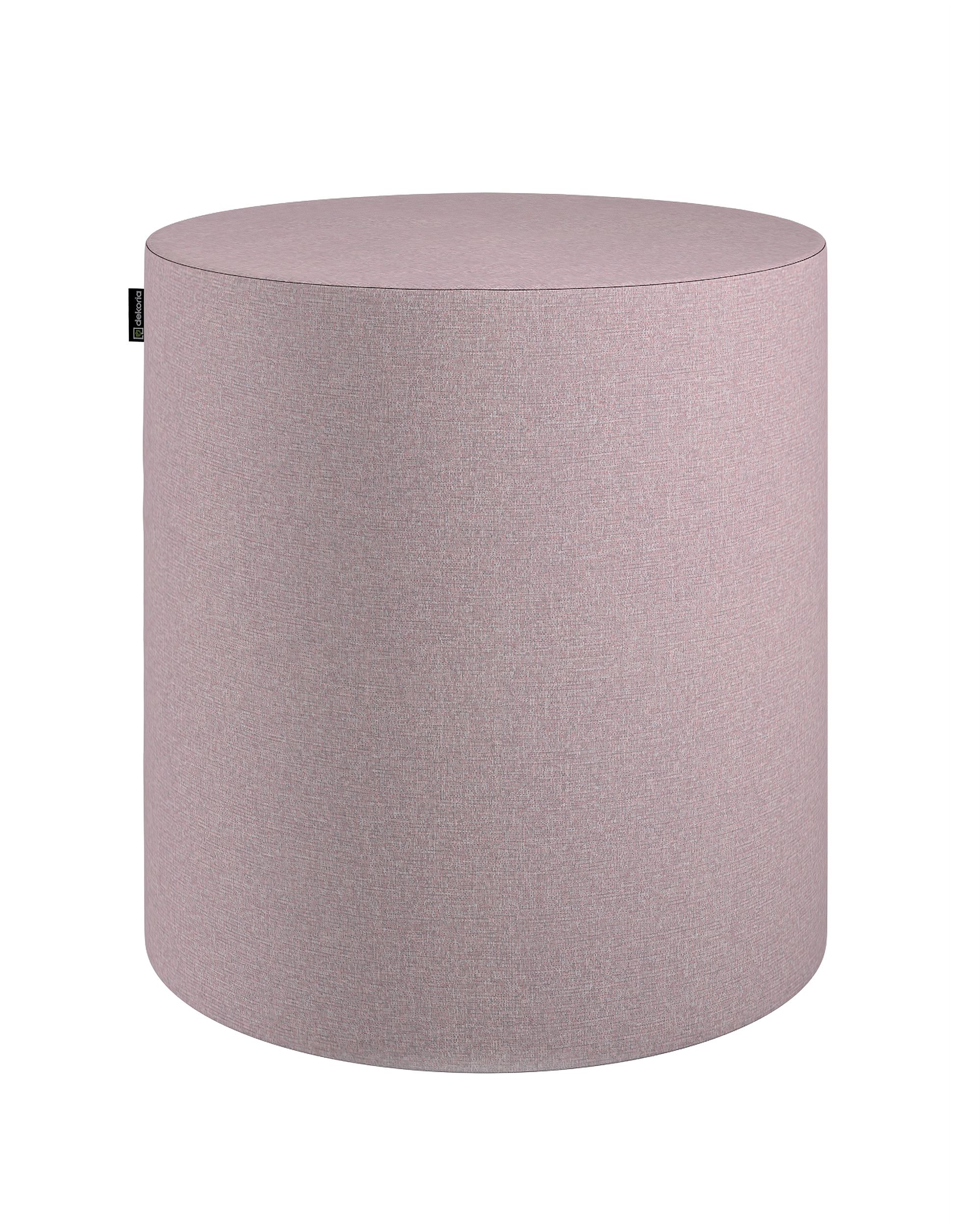 Pouf Barrel Farbe rosa Stoff strukturiert