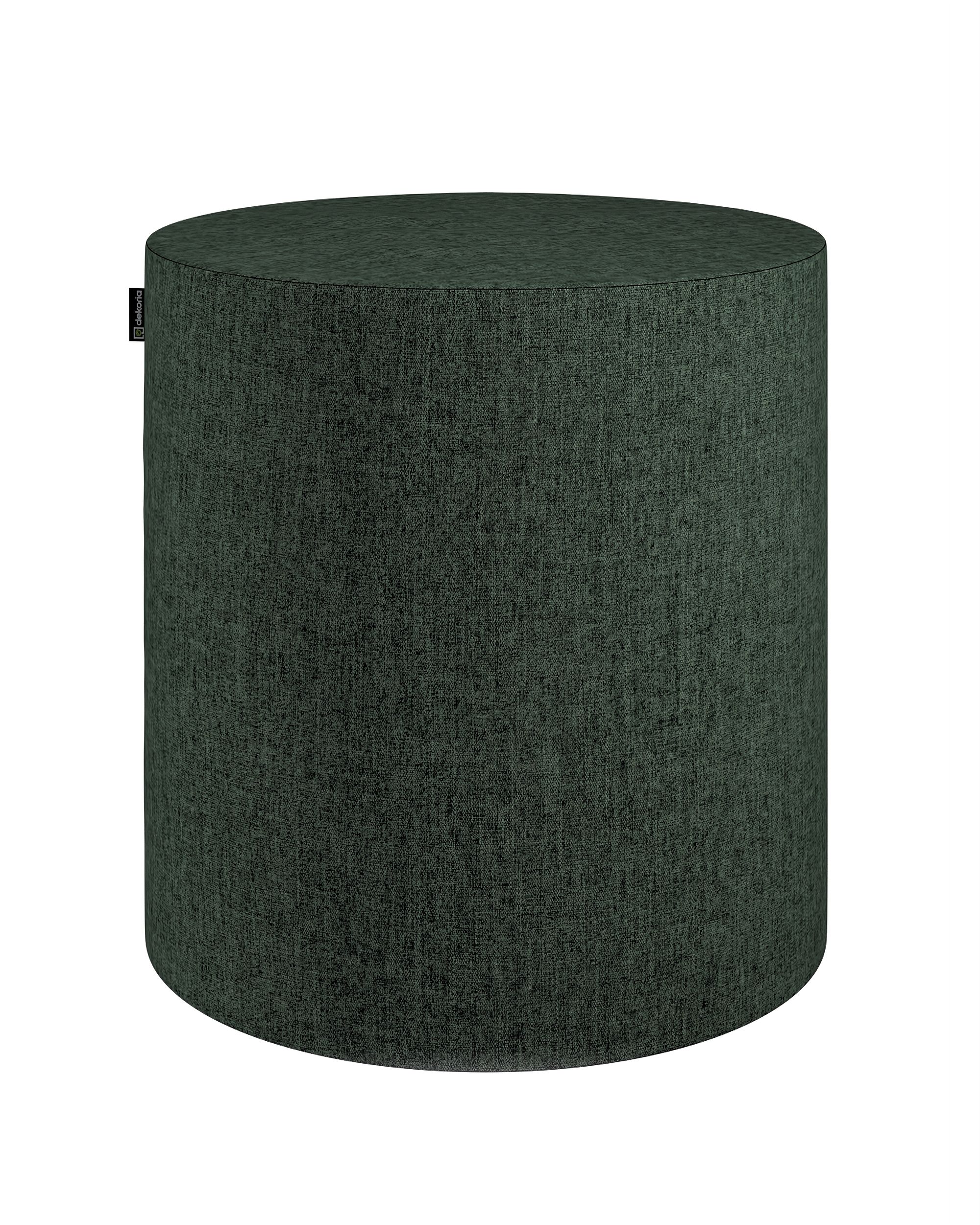 Pouf Barrel Farbe grün Stoff strukturiert