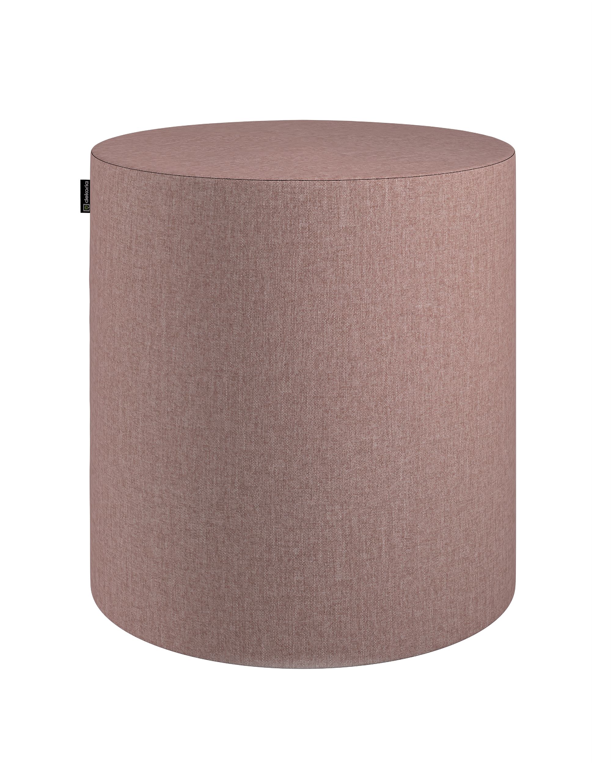 Pouf Barrel Farbe rosa Stoff strukturiert