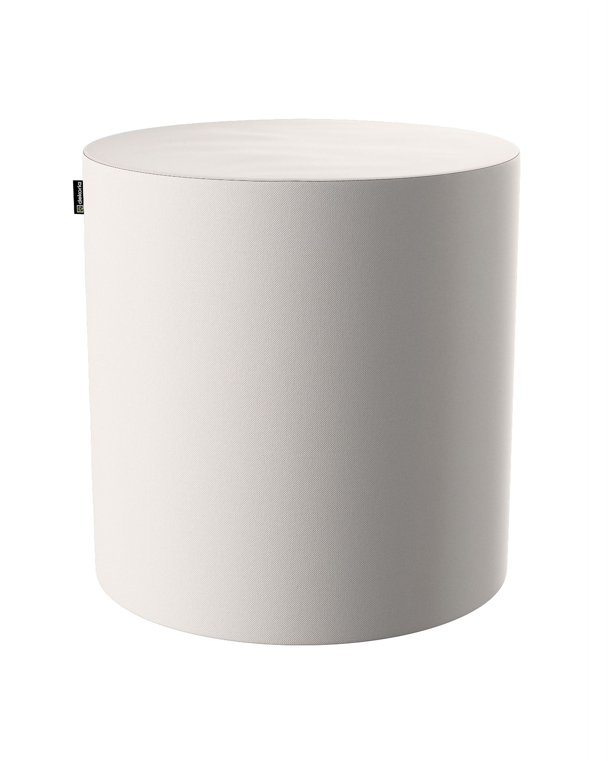 Pouf Barrel Farbe beige Stoff strukturiert