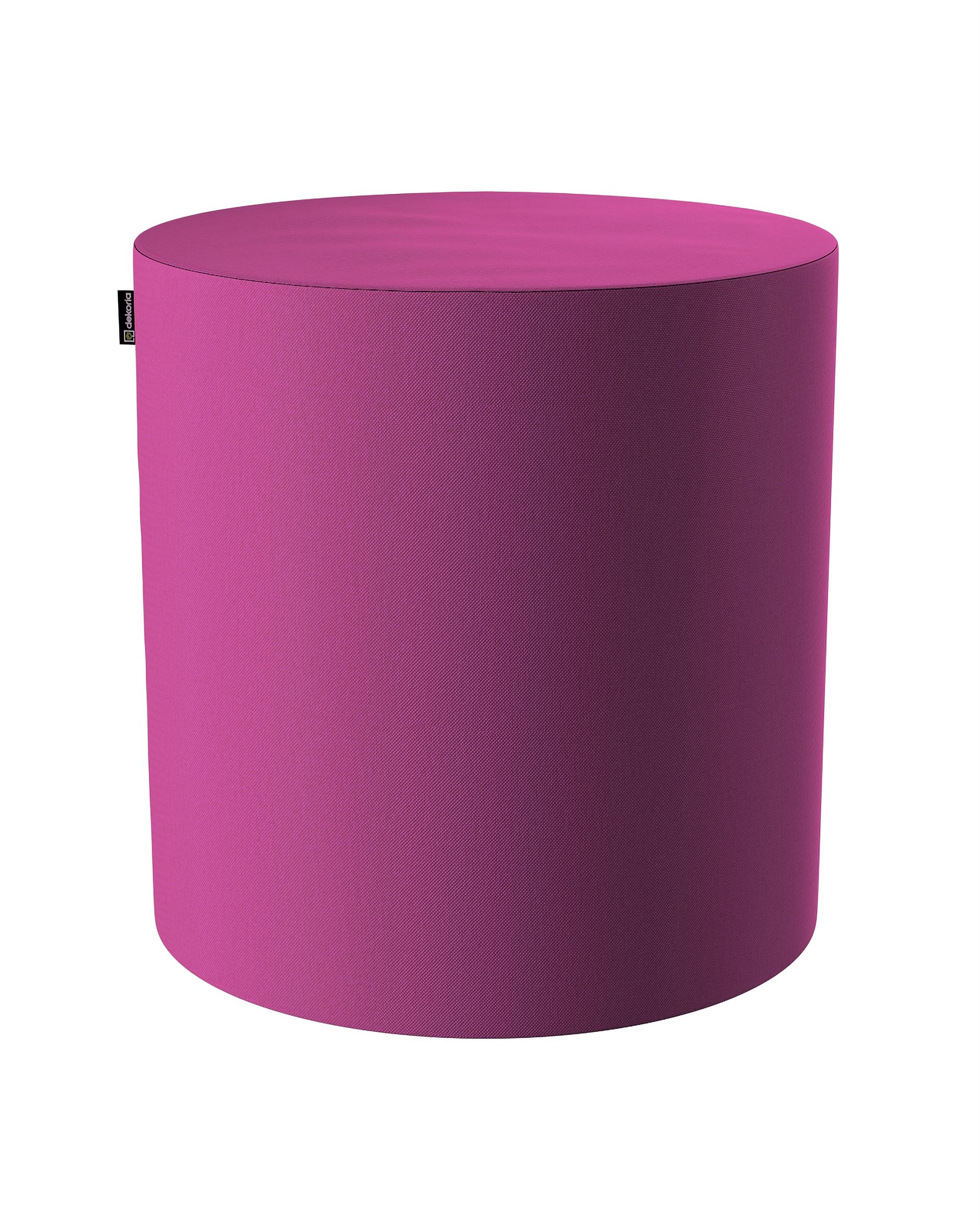Pouf Barrel Farbe rosa Stoff strukturiert