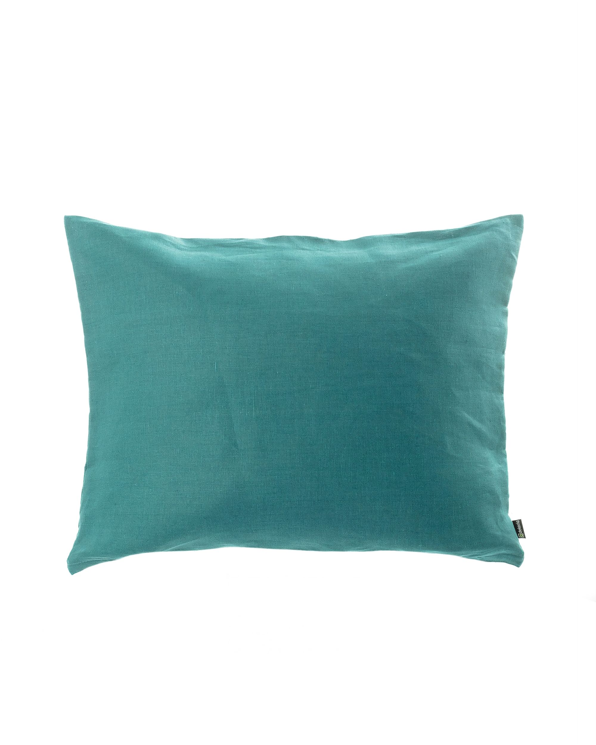 Leinen-Kissenbezug 50×60 cm Farbe grün Stoff halbtransparent, strukturiert
