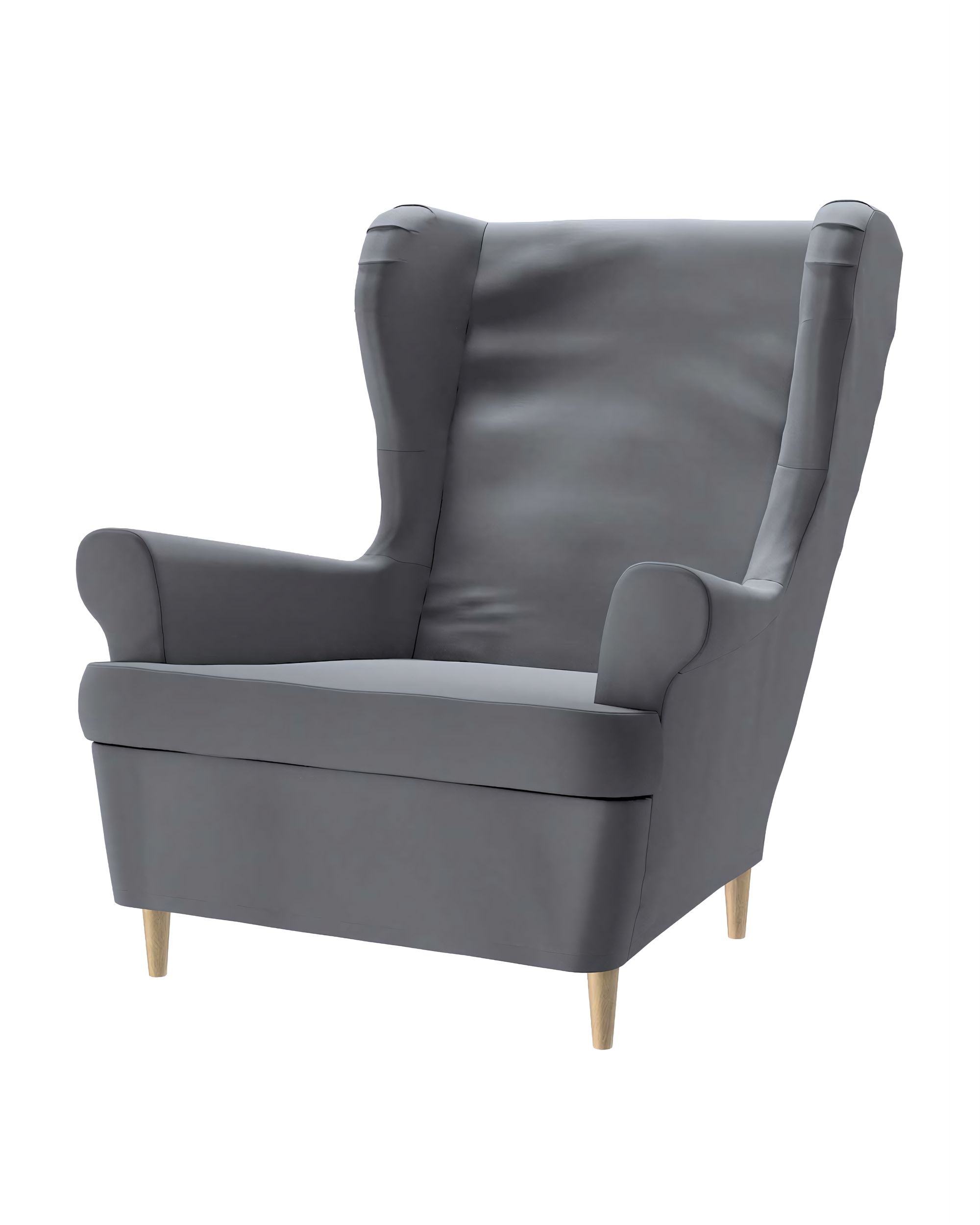 Bezug für Strandmon Sessel Farbe grau