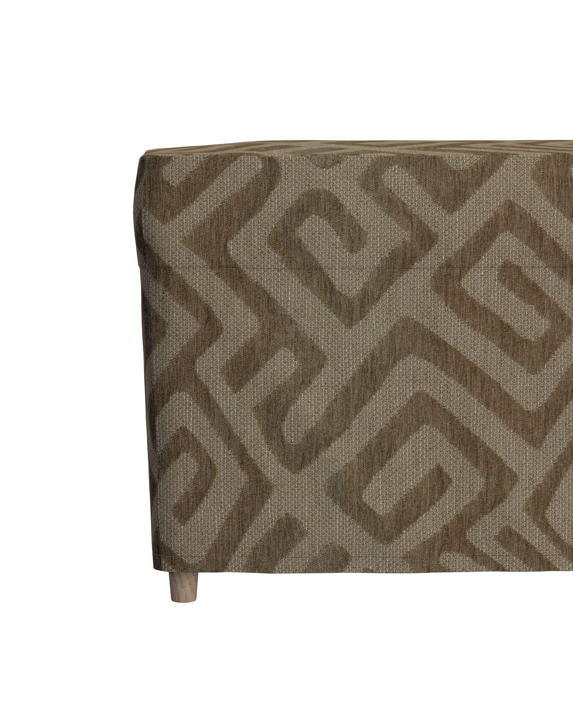 Bezug für Fußhocker Strandmon Farbe beige Stoff strukturiert, gemustert (hover)