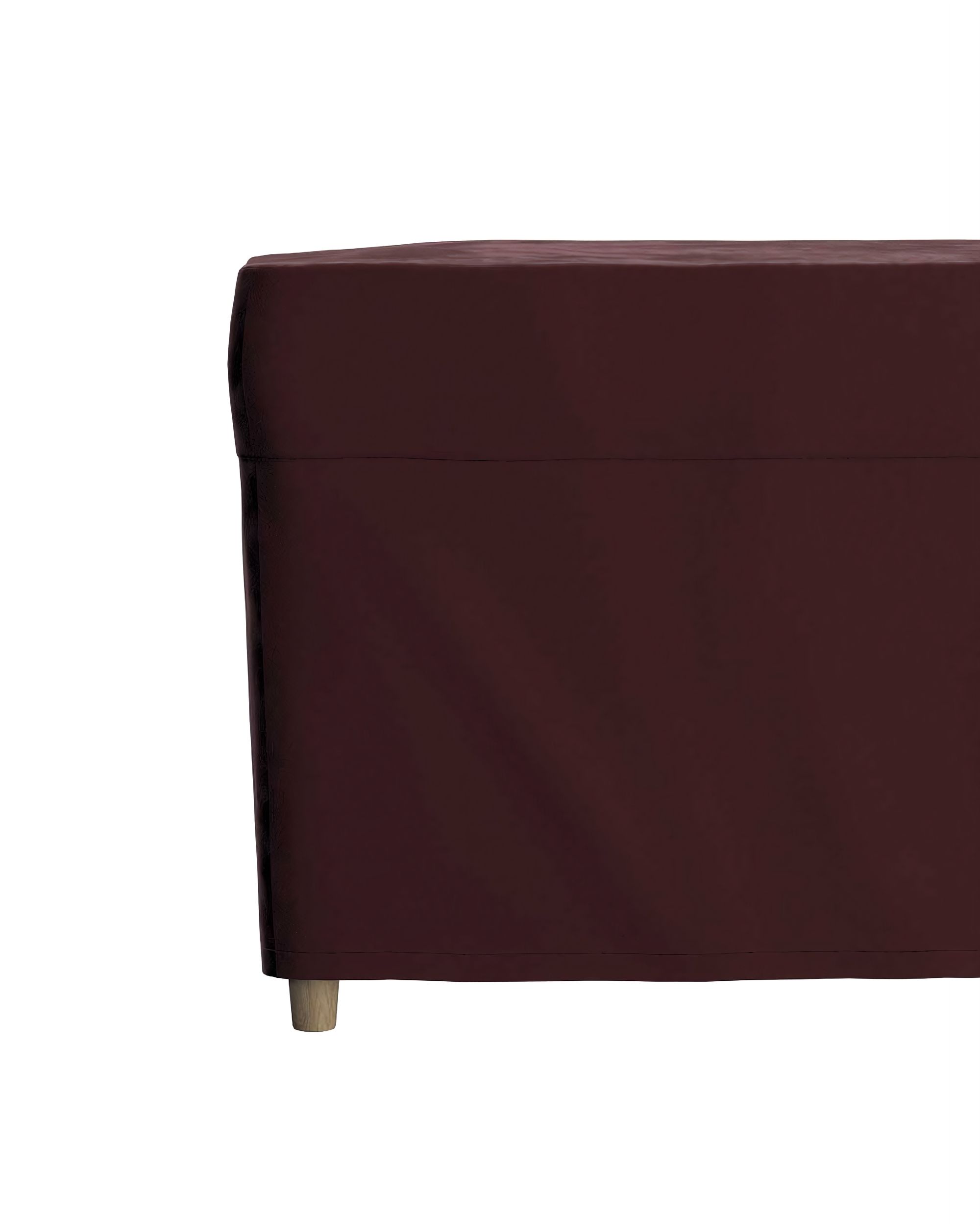 Bezug für Fußhocker Strandmon Farbe rot Stoff glänzend, samt (hover)