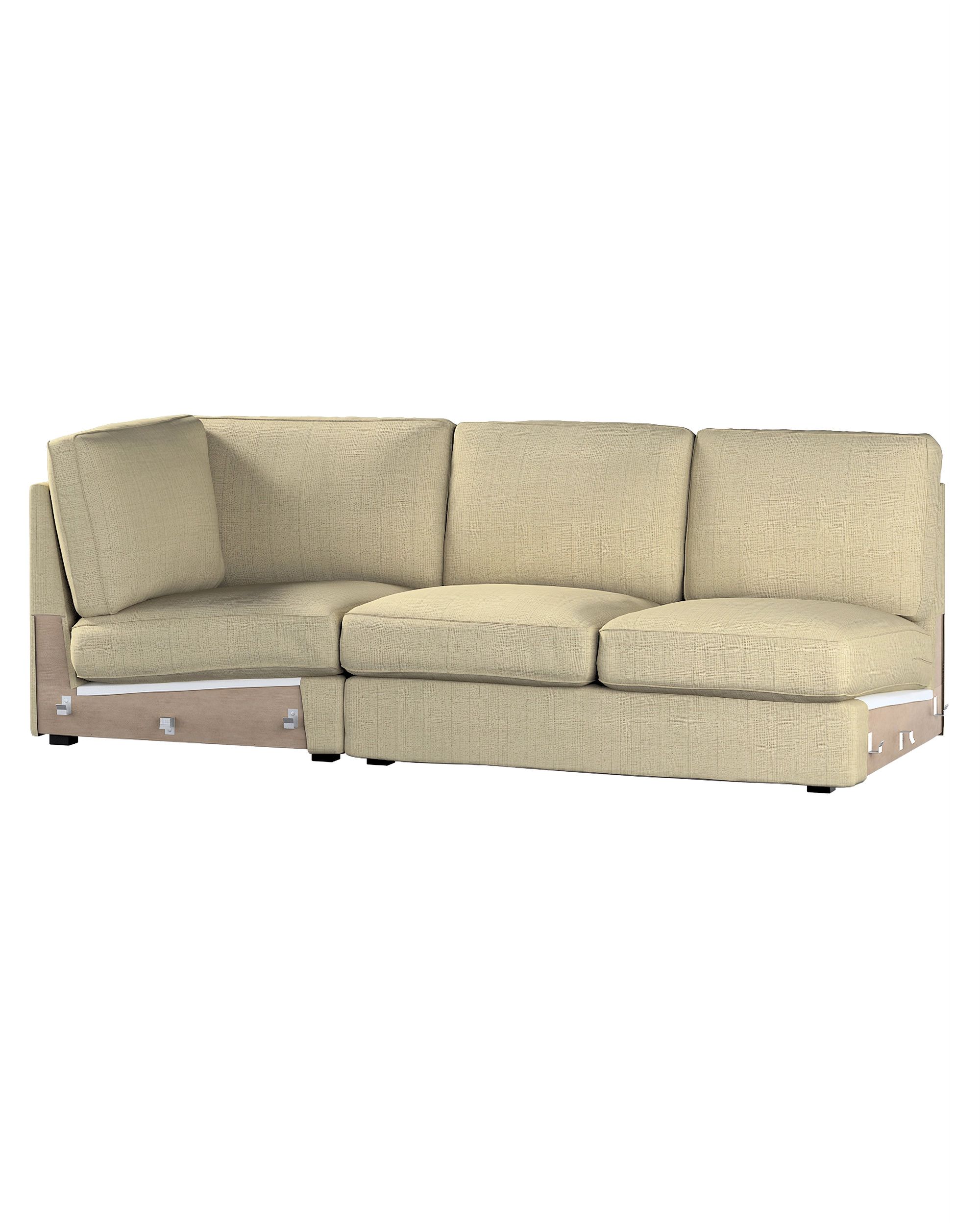 Bezug für Kivik Eckteil Farbe beige Stoff strukturiert