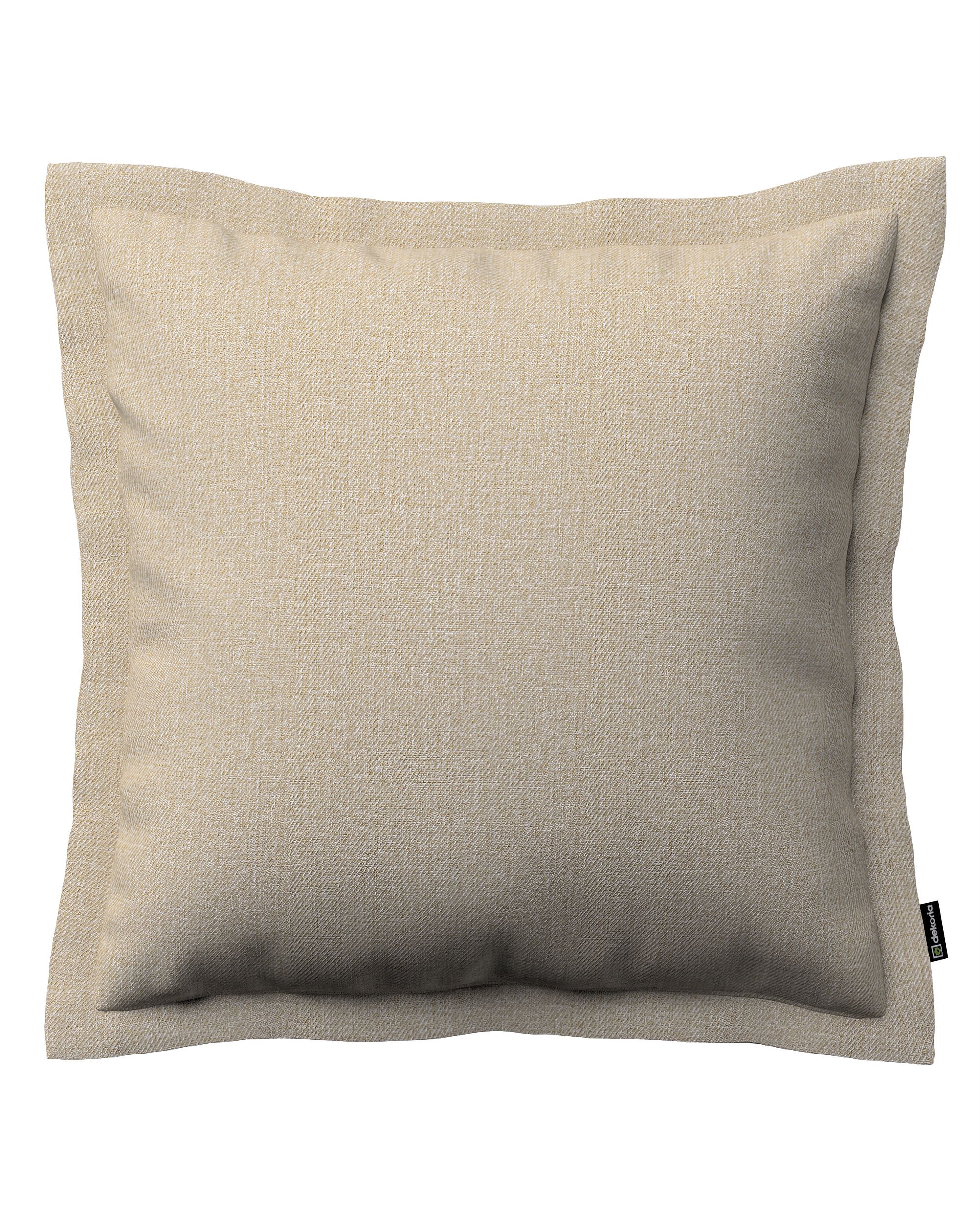 Kissenhülle Mona mit Stehsaum Farbe beige Stoff strukturiert