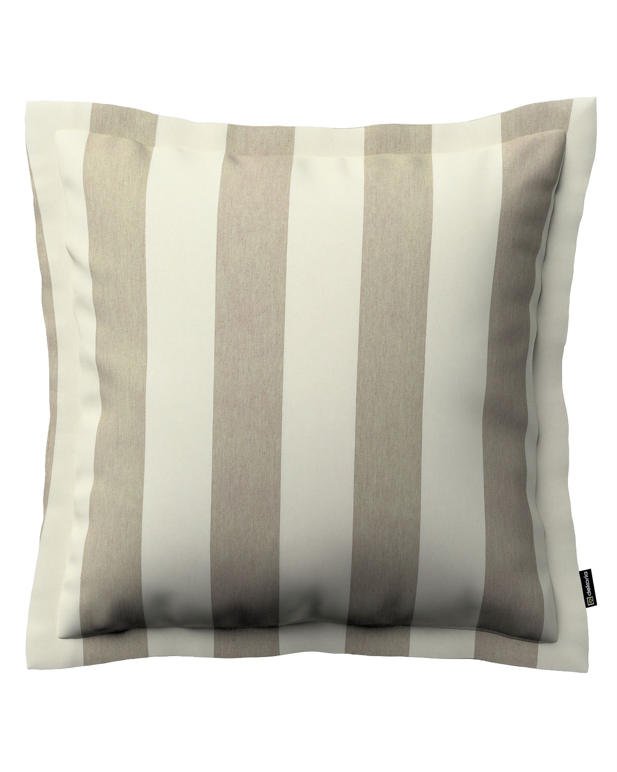 Kissenhülle Mona mit Stehsaum Farbe beige Stoff gemustert