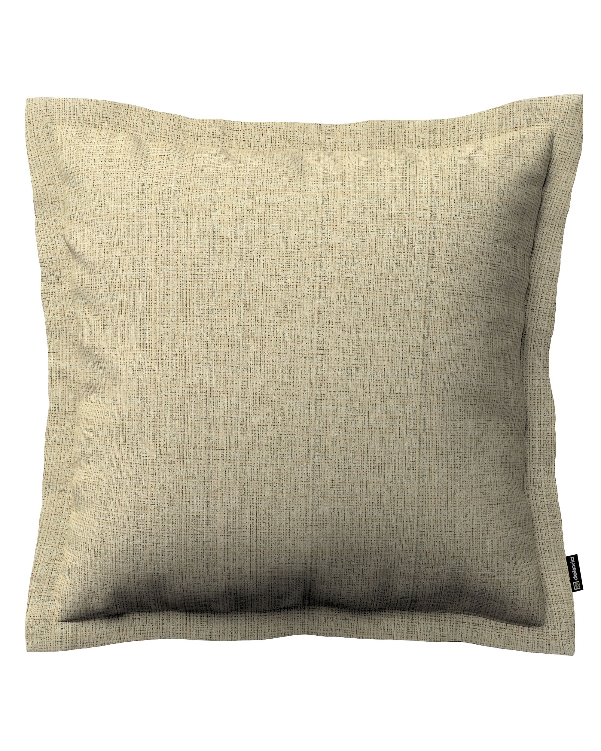 Kissenhülle Mona mit Stehsaum Farbe beige Stoff strukturiert