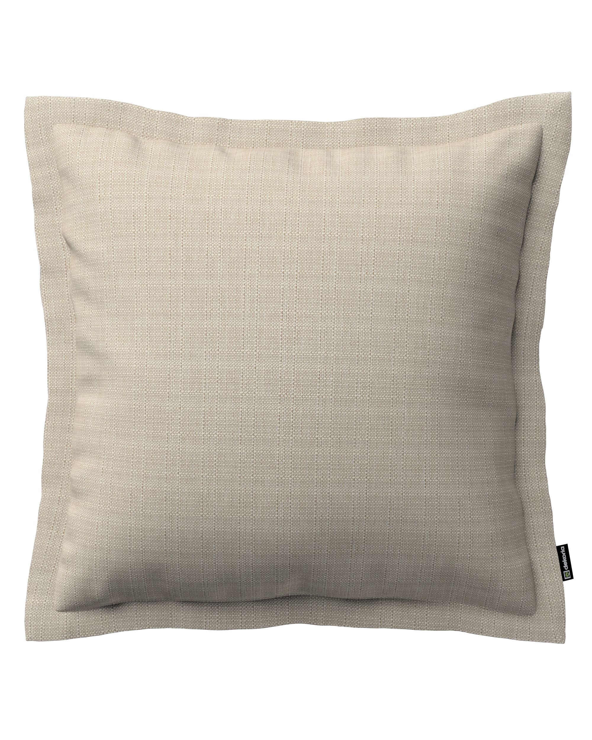 Kissenhülle Mona mit Stehsaum Farbe beige Stoff strukturiert