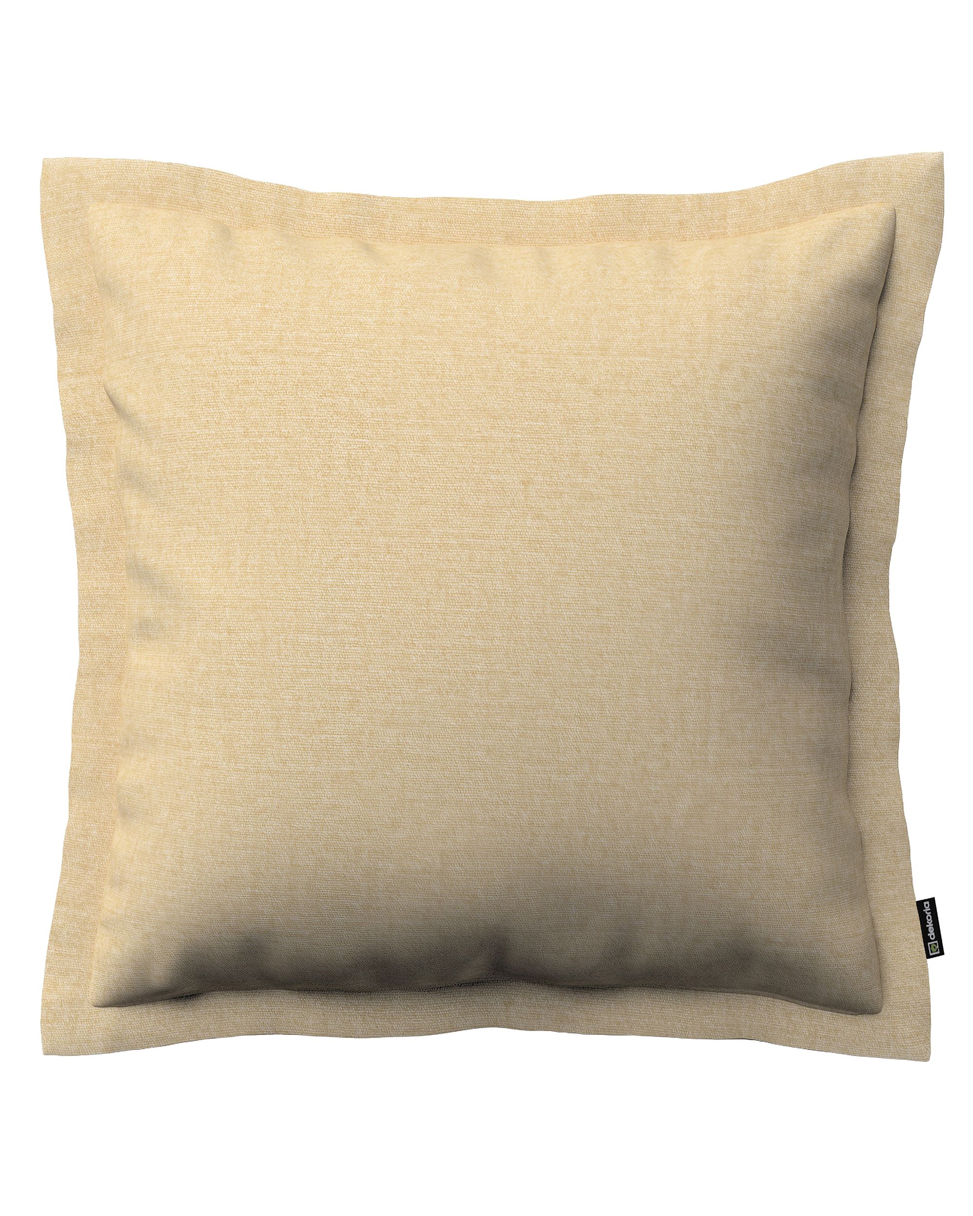 Kissenhülle Mona mit Stehsaum Farbe beige Stoff glänzend, strukturiert