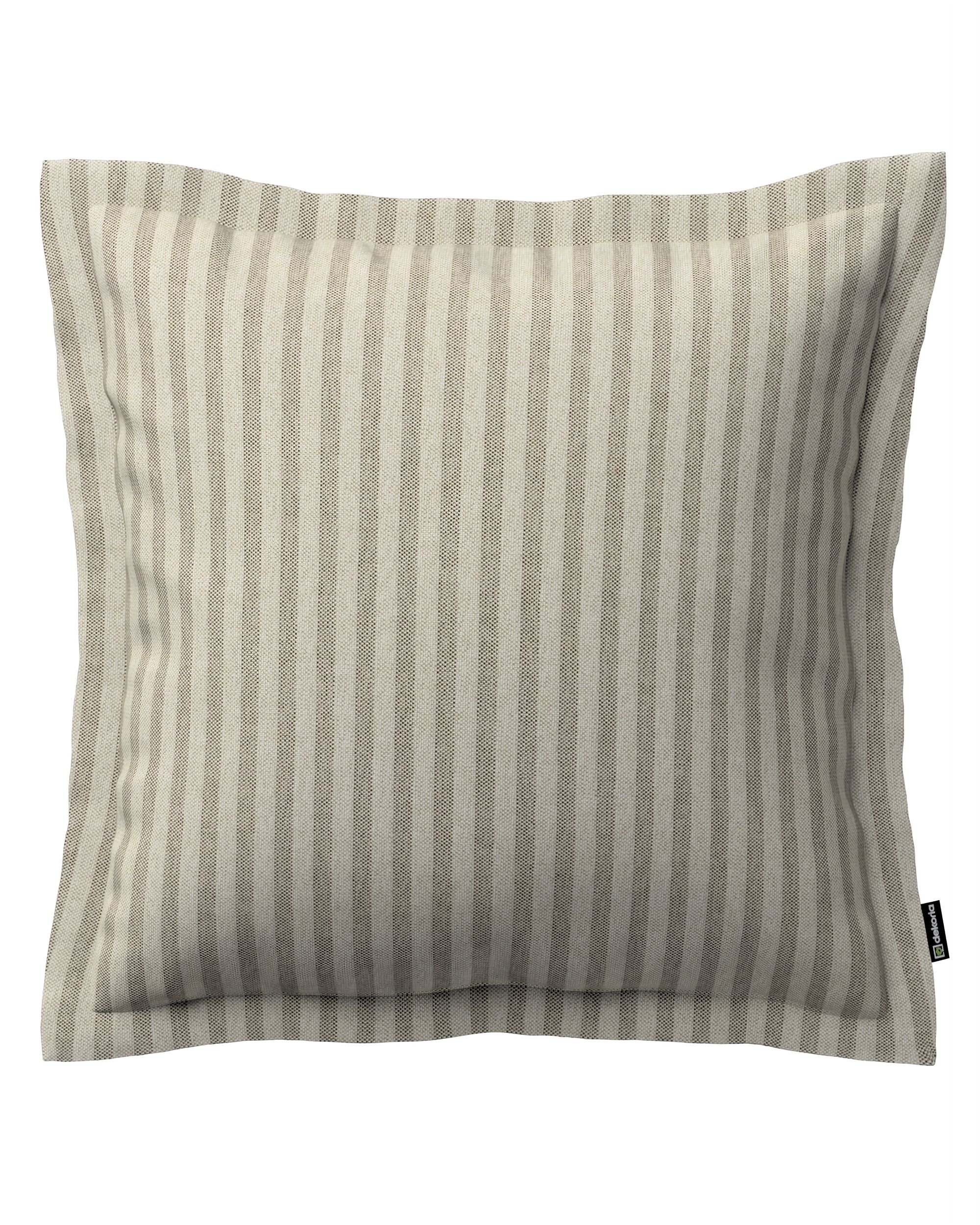 Kissenhülle Mona mit Stehsaum Farbe beige Stoff outdoor, strukturiert, gemustert