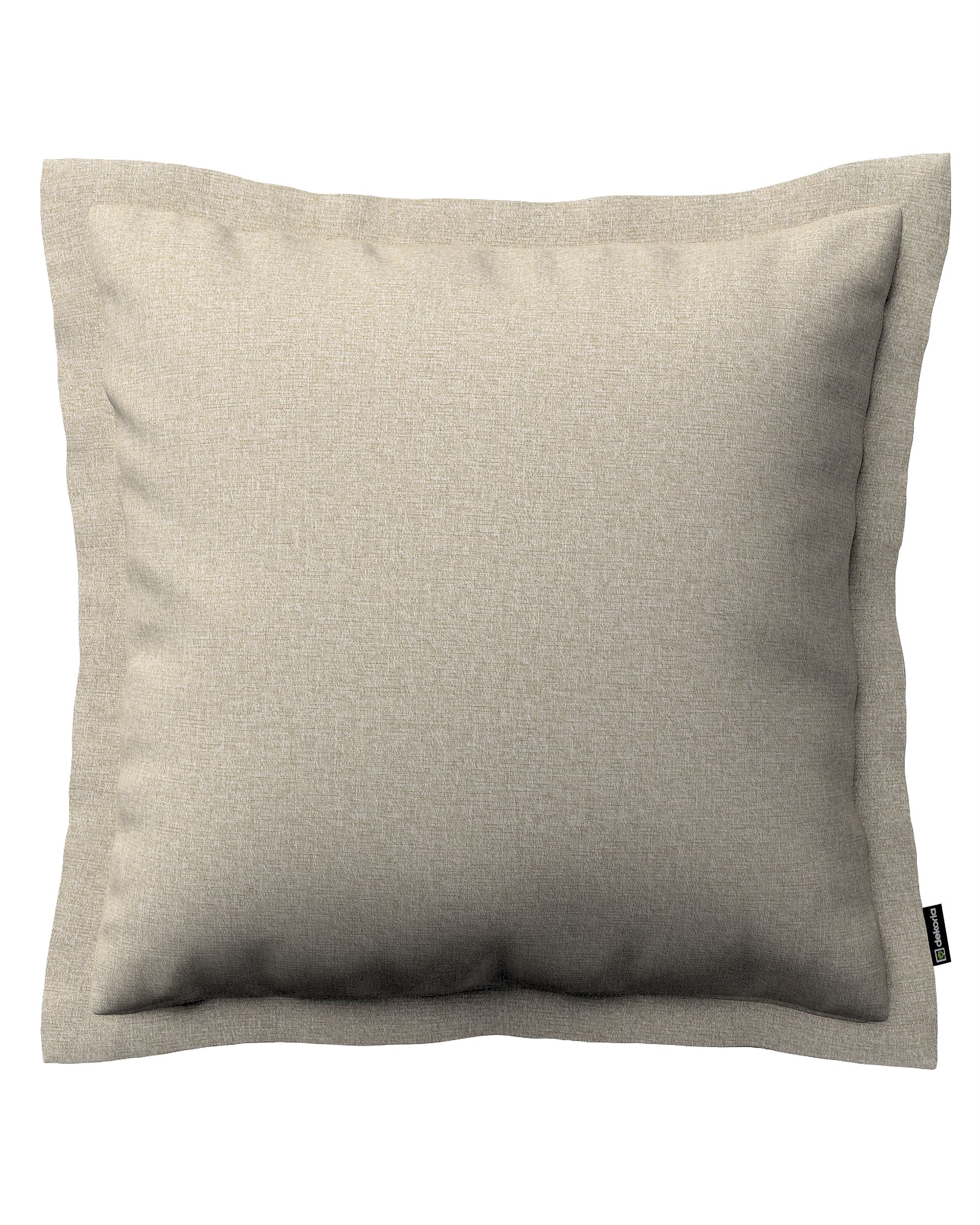 Kissenhülle Mona mit Stehsaum Farbe beige Stoff strukturiert