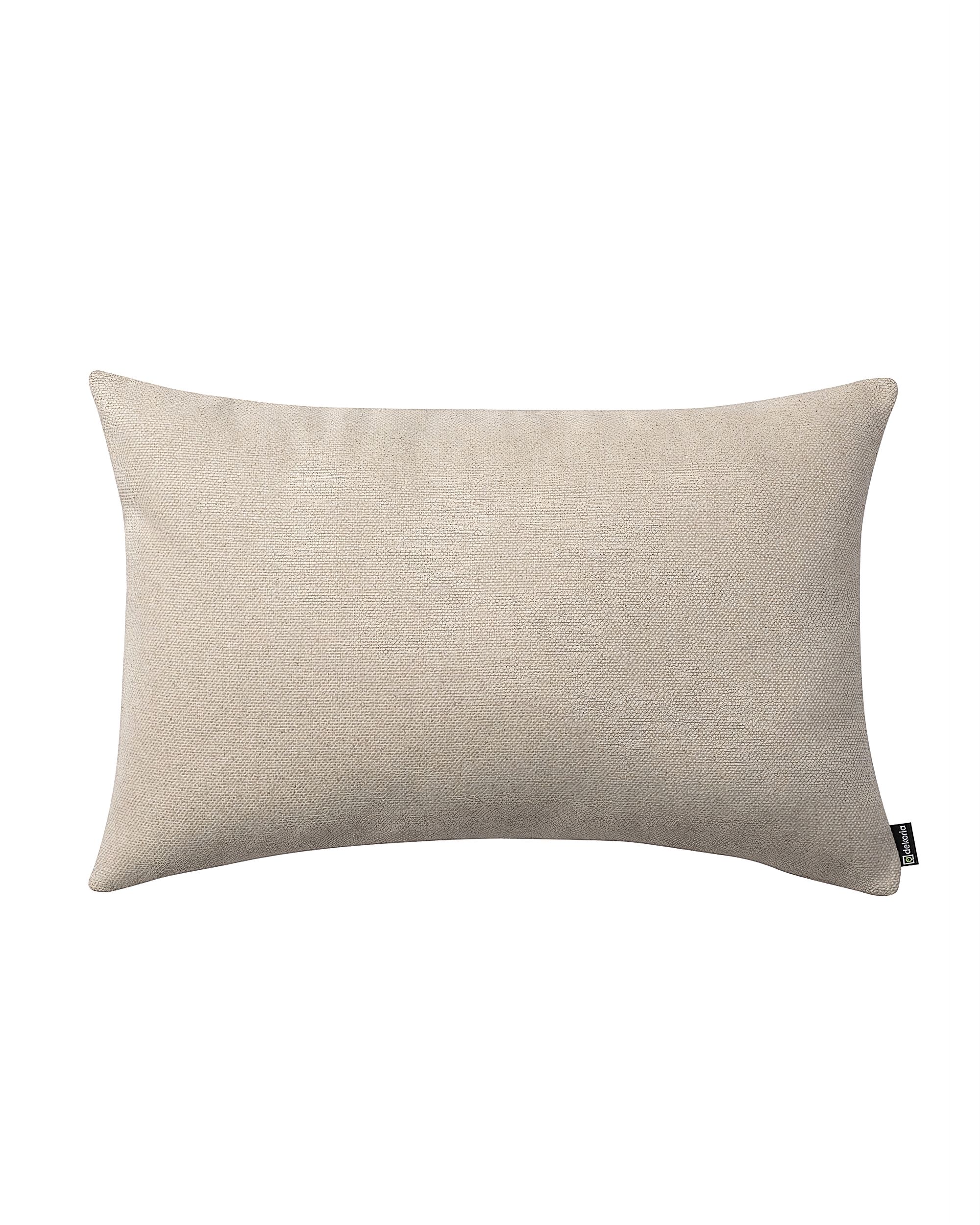 Kissenhülle Mia rechteckig Farbe beige Stoff strukturiert