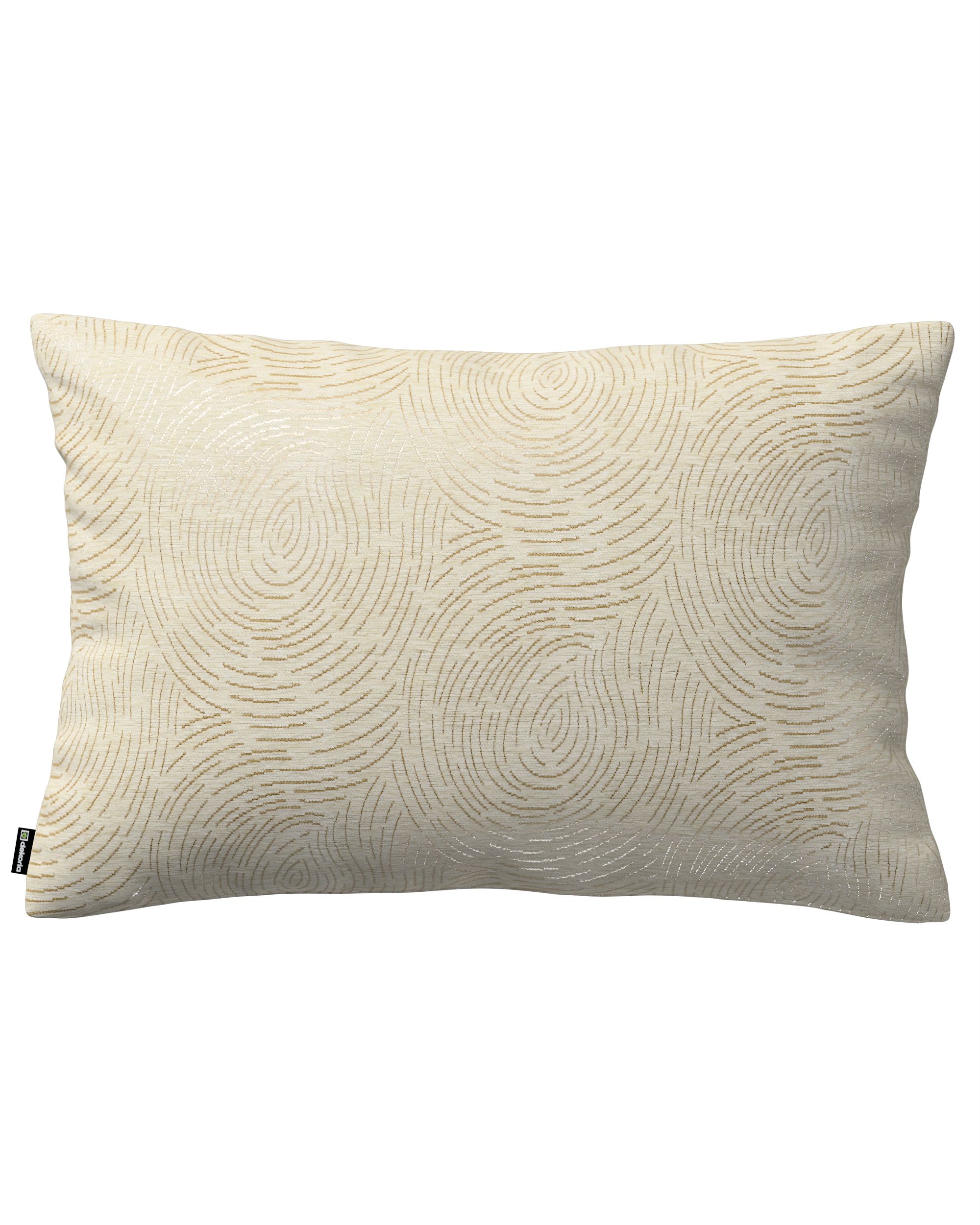 Kissenhülle Mia rechteckig Farbe beige Stoff glänzend, strukturiert, gemustert