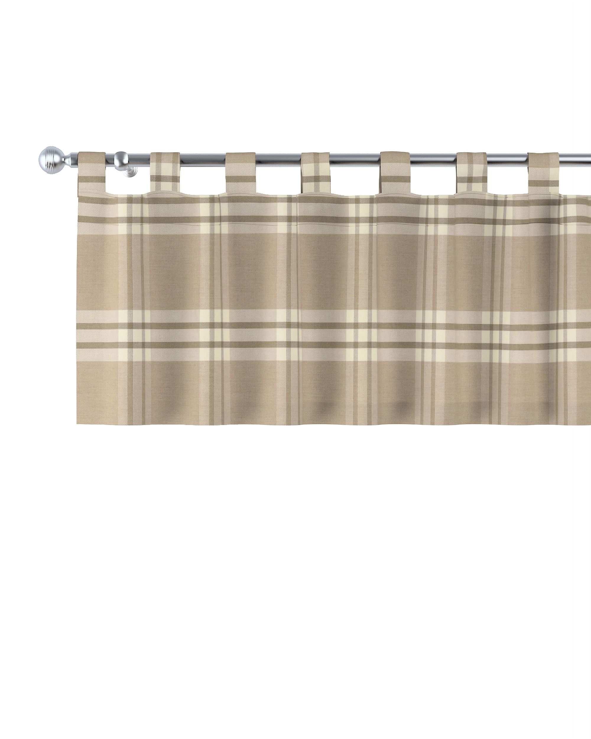 Kurzgardine mit Schlaufen Farbe beige