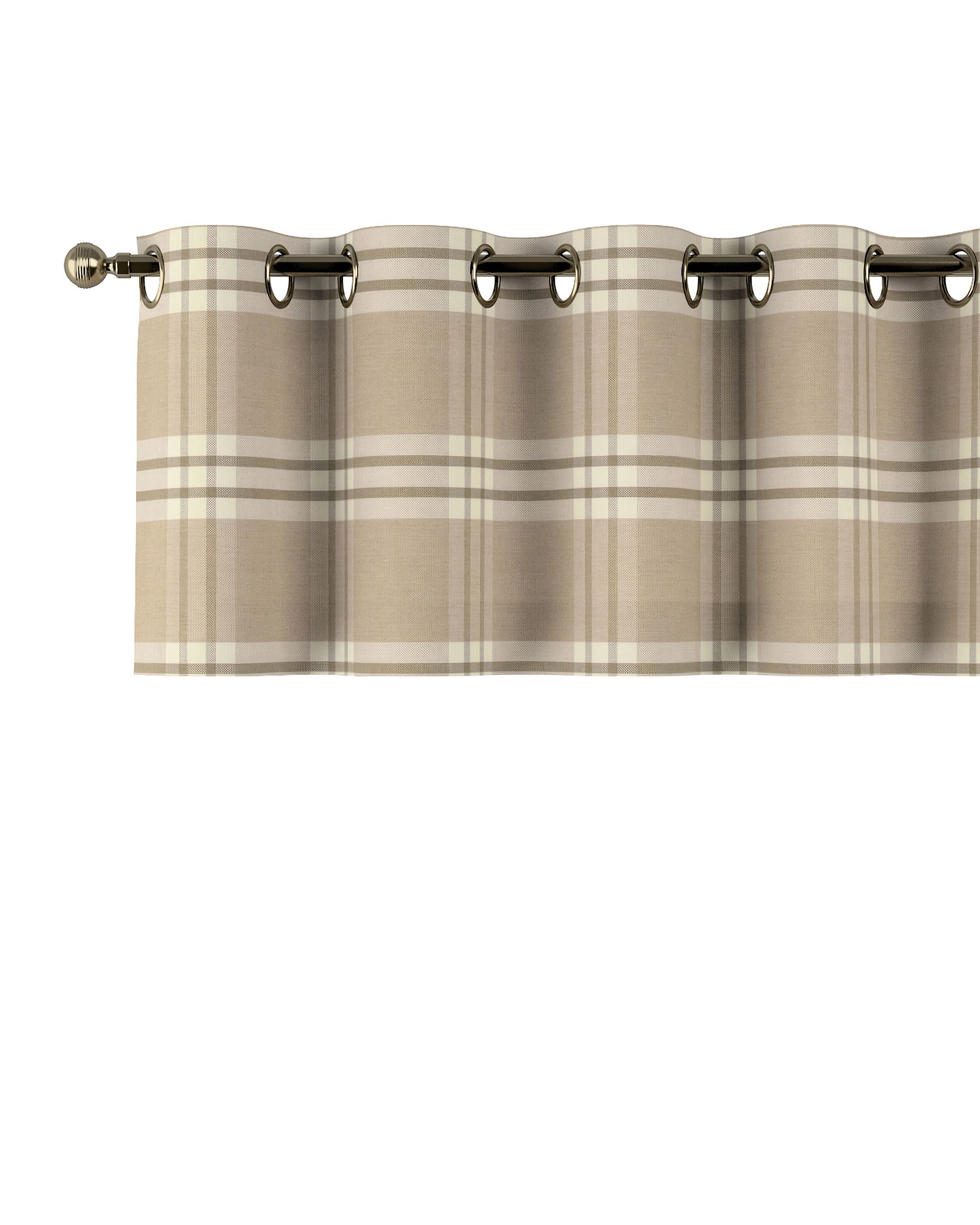Kurzgardine mit Ösen Farbe beige