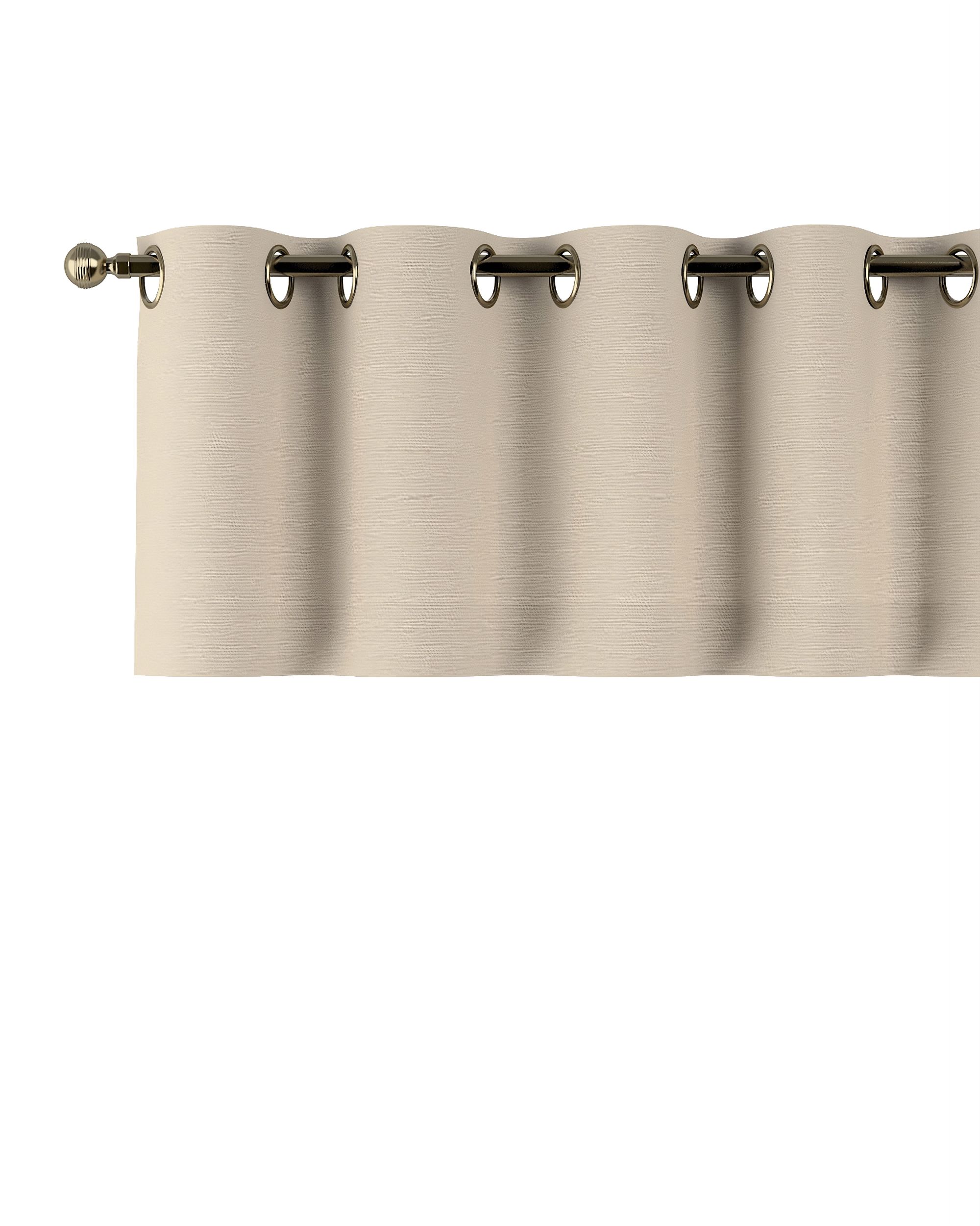 Kurzgardine mit Ösen Farbe beige