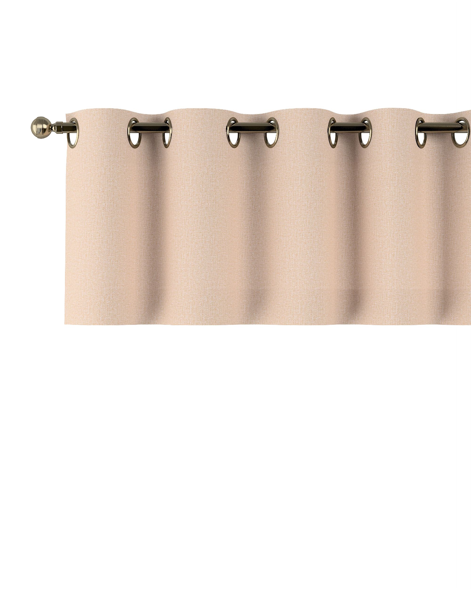 Kurzgardine mit Ösen Farbe beige Stoff strukturiert