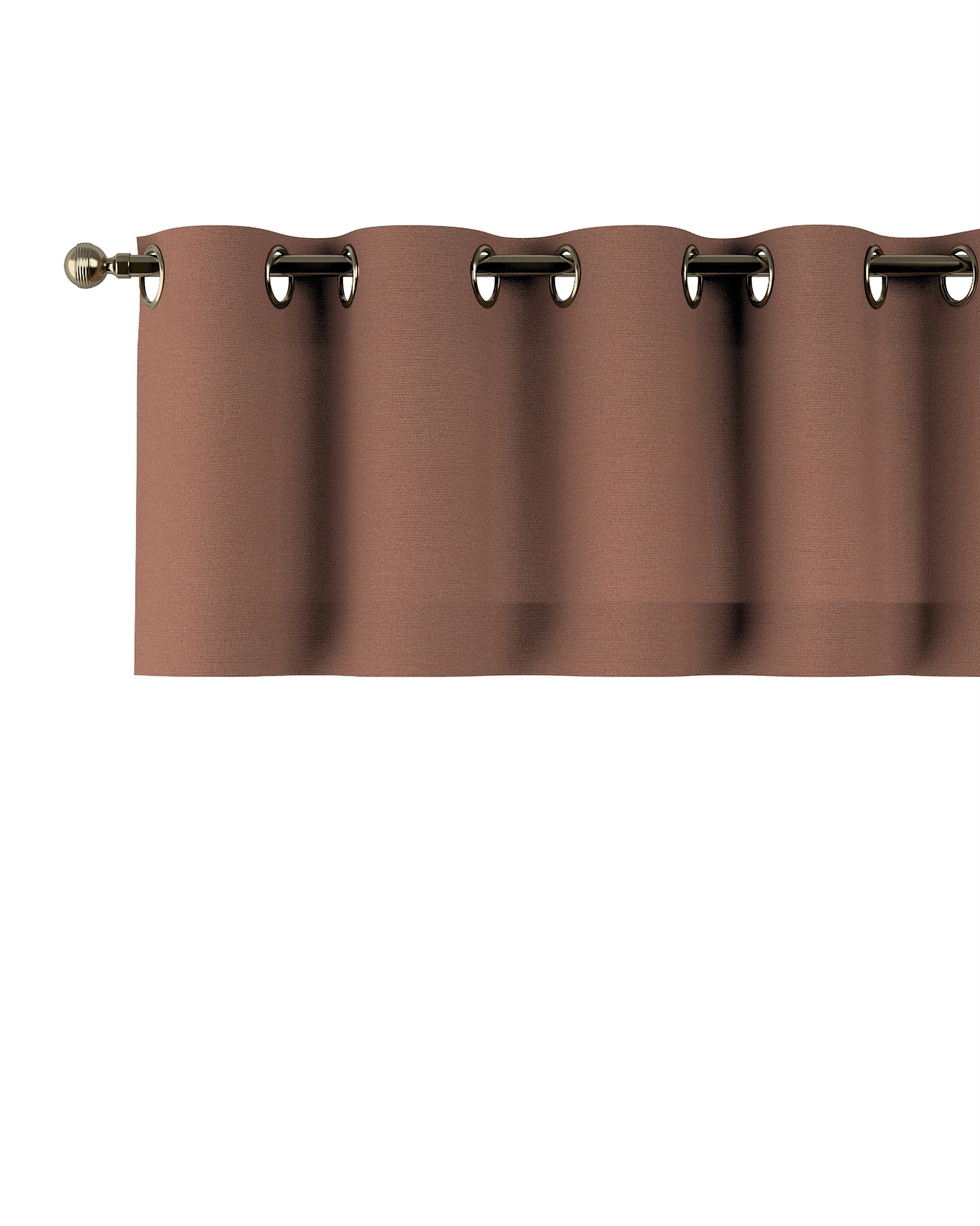 Kurzgardine mit Ösen Farbe braun