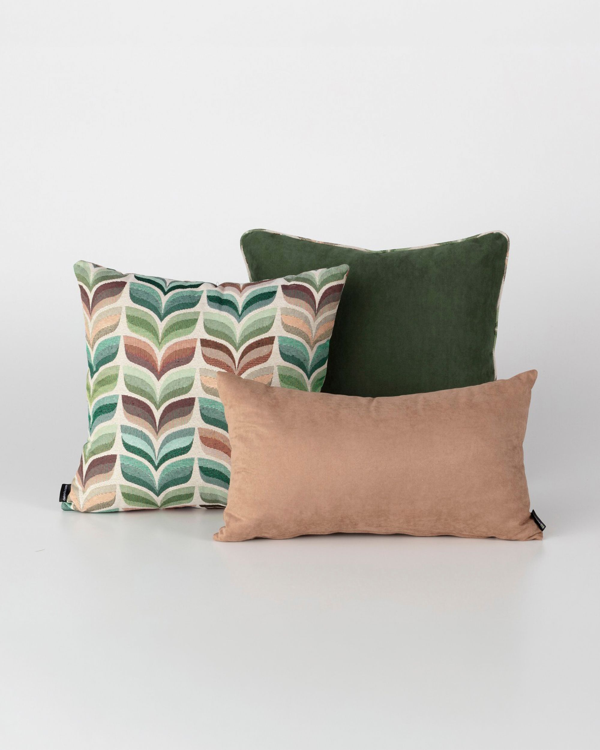 Deko-Kissen 3er Set Homely Folk green I