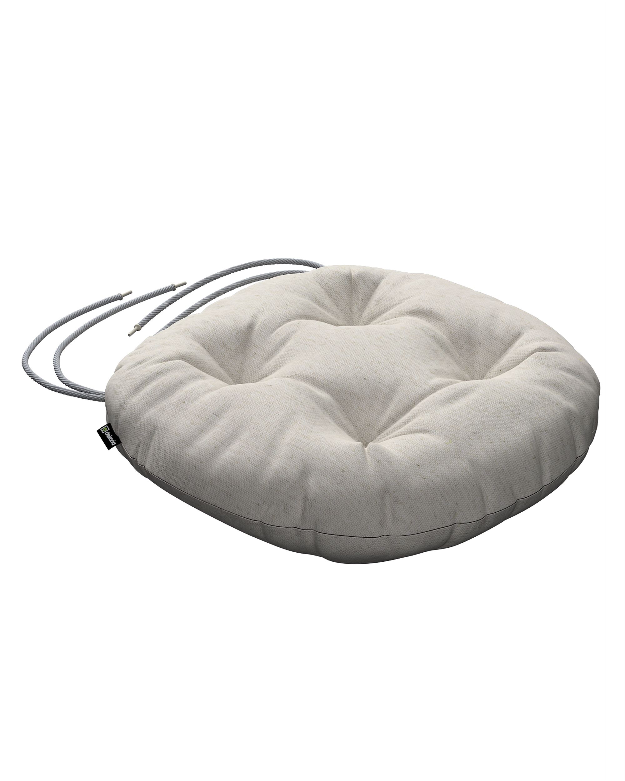 Stuhlkissen Adam mit Bindeschnur Farbe beige