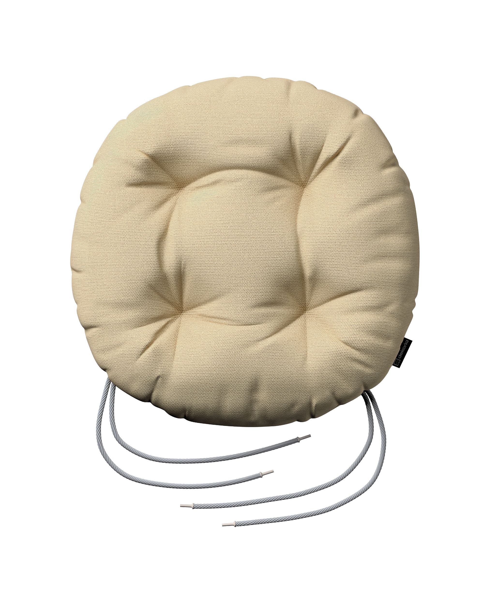 Stuhlkissen Adam mit Bindeschnur Farbe beige
