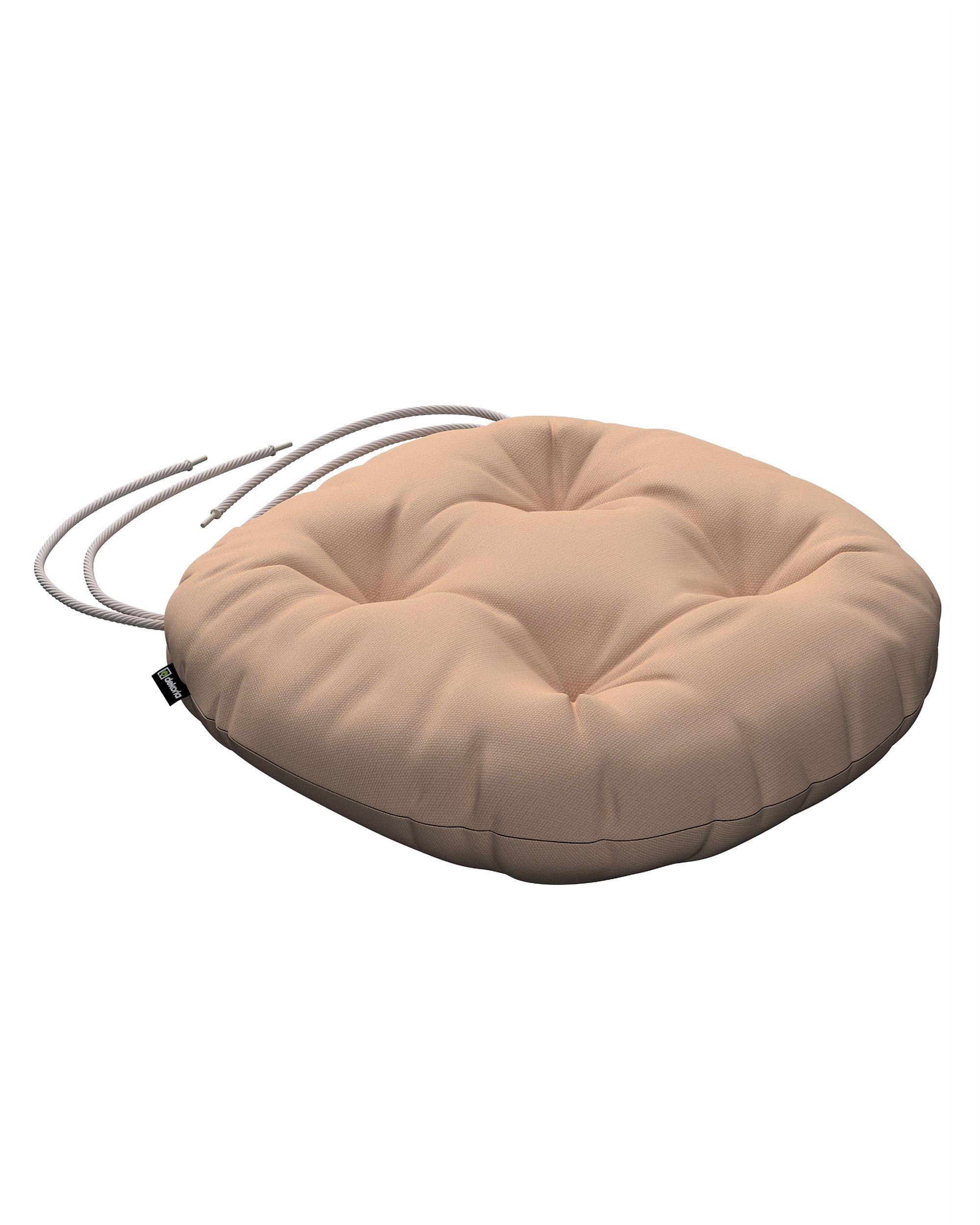Stuhlkissen Adam mit Bindeschnur Farbe beige