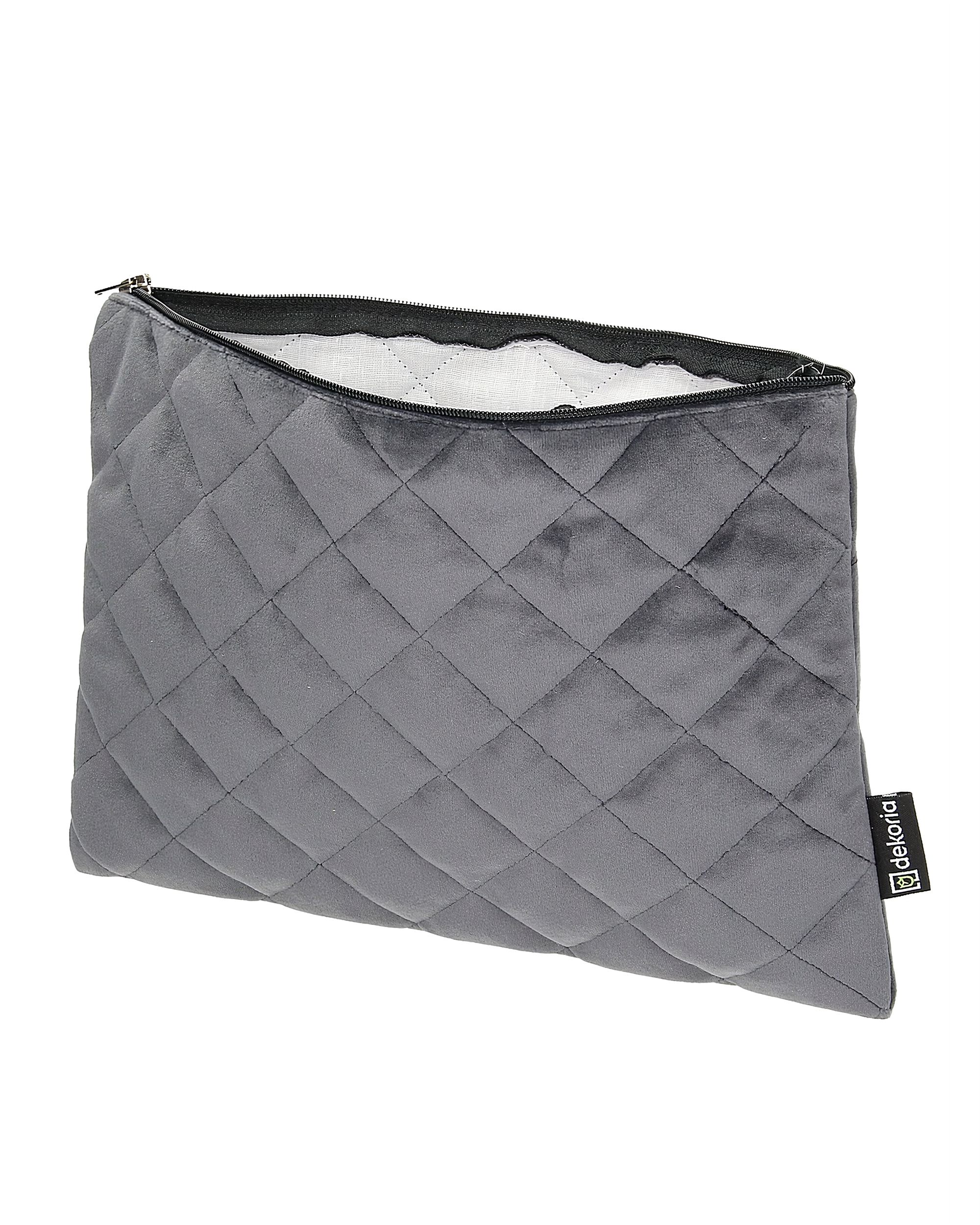 Tablet-Tasche Velvet Farbe grau Stoff glänzend, samt (hover)