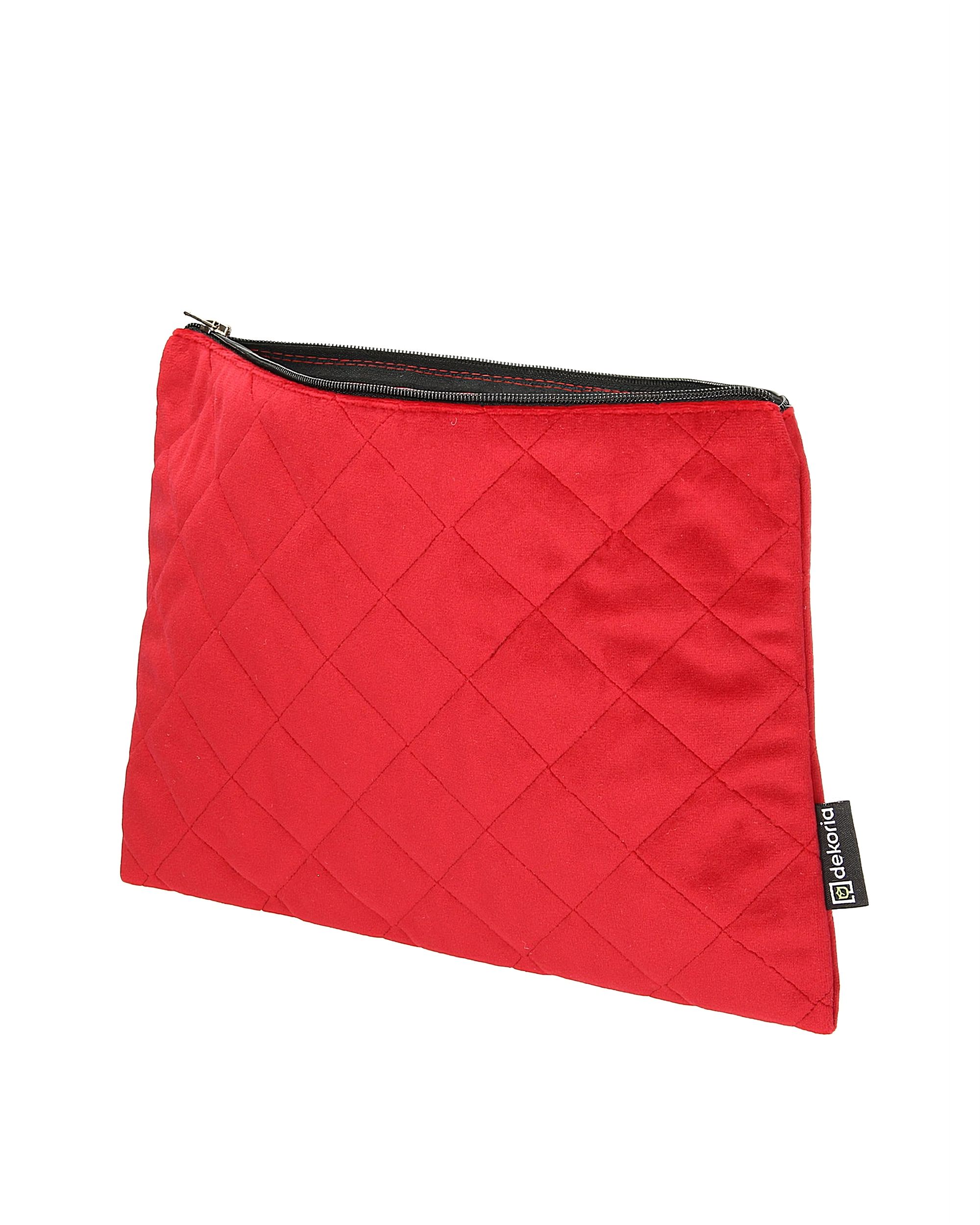 Tablet-Tasche Velvet Farbe rot Stoff glänzend, samt (hover)