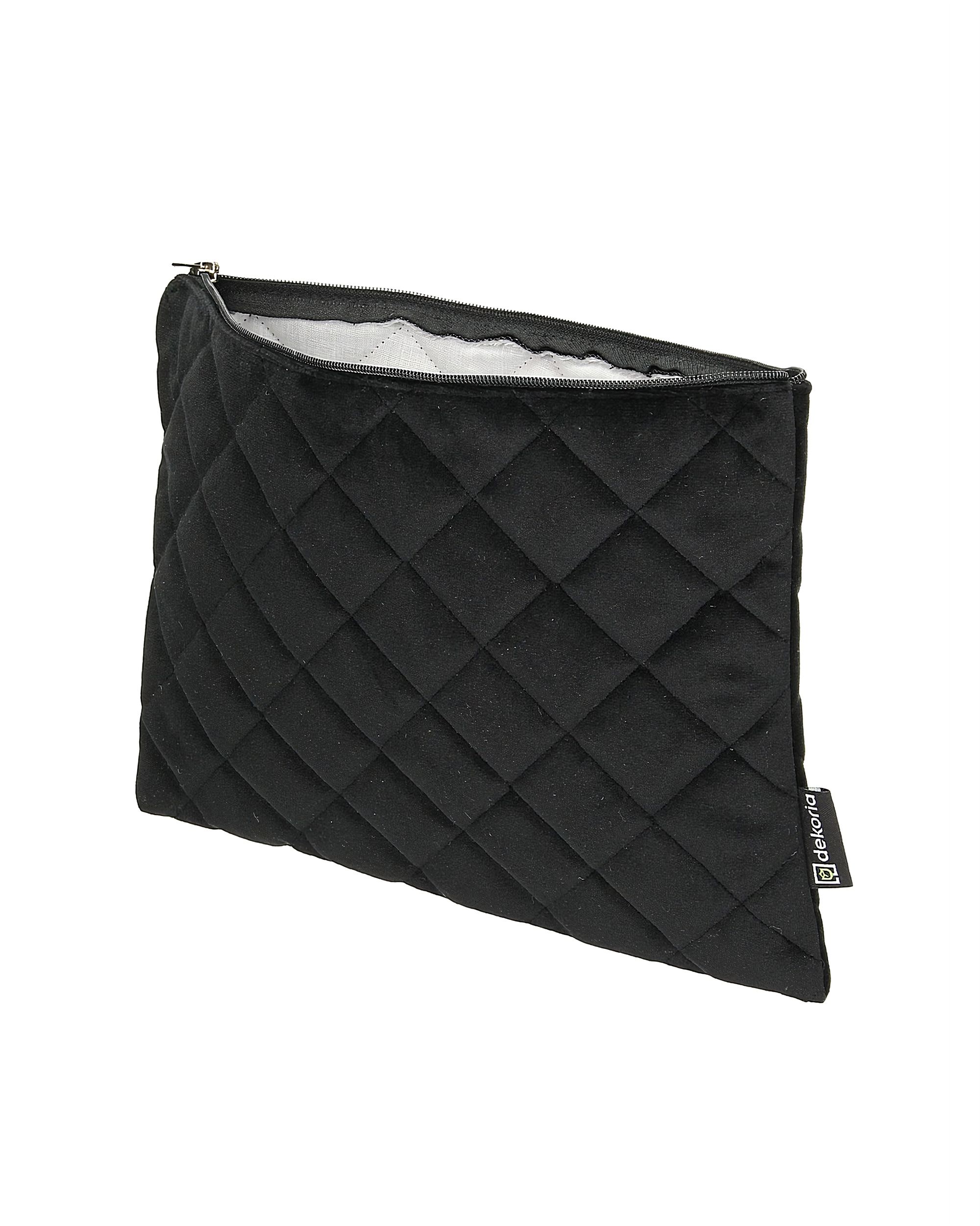 Tablet-Tasche Velvet Farbe schwarz Stoff glänzend, samt (hover)