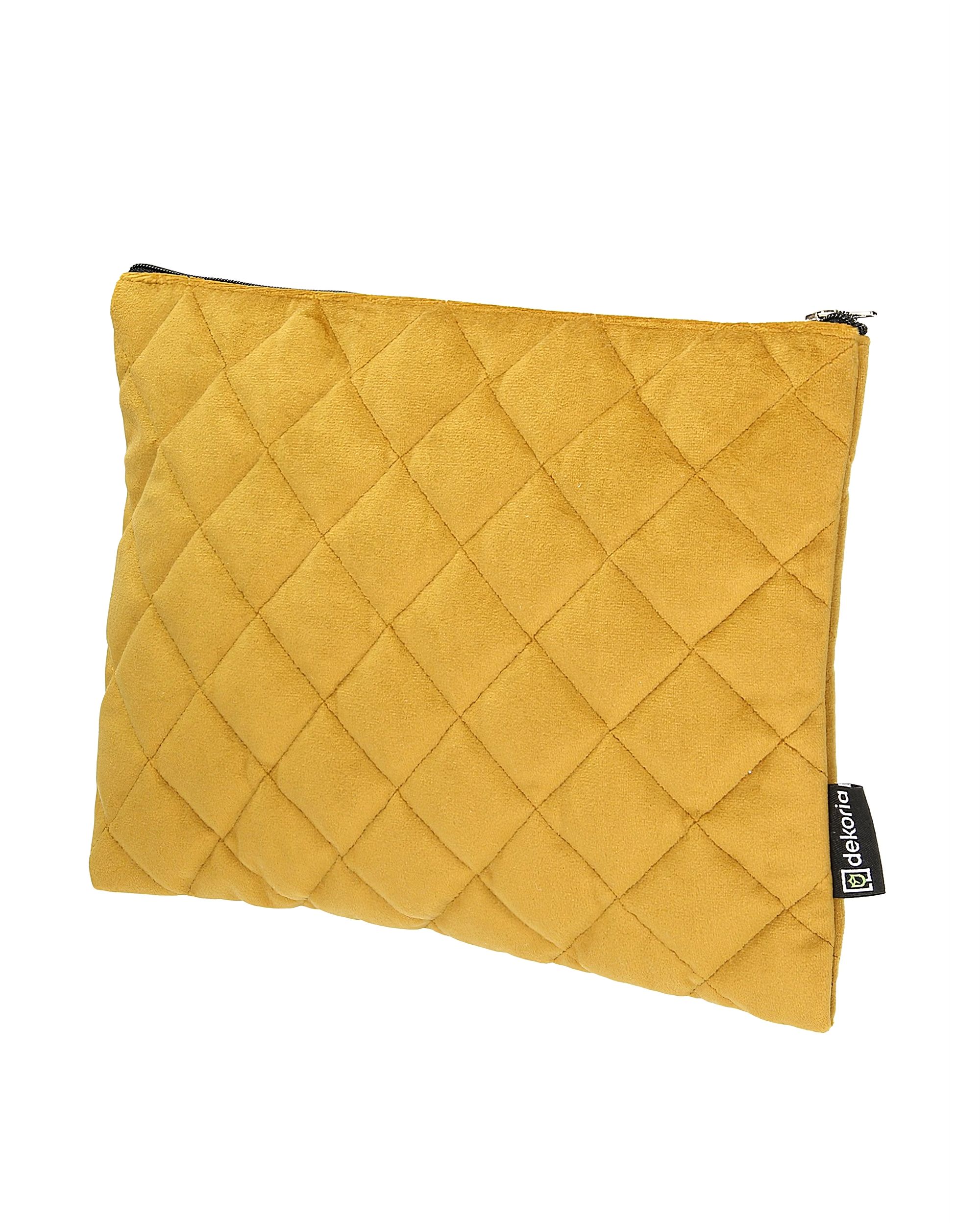Tablet-Tasche Velvet Farbe gelb Stoff glänzend, samt