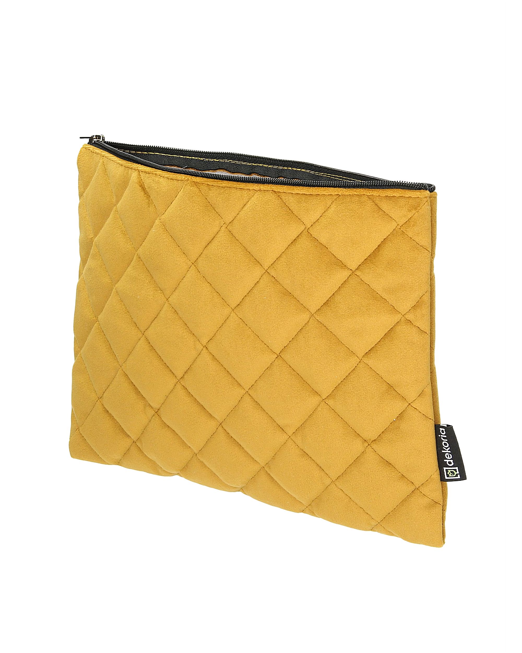 Tablet-Tasche Velvet Farbe gelb Stoff glänzend, samt (hover)