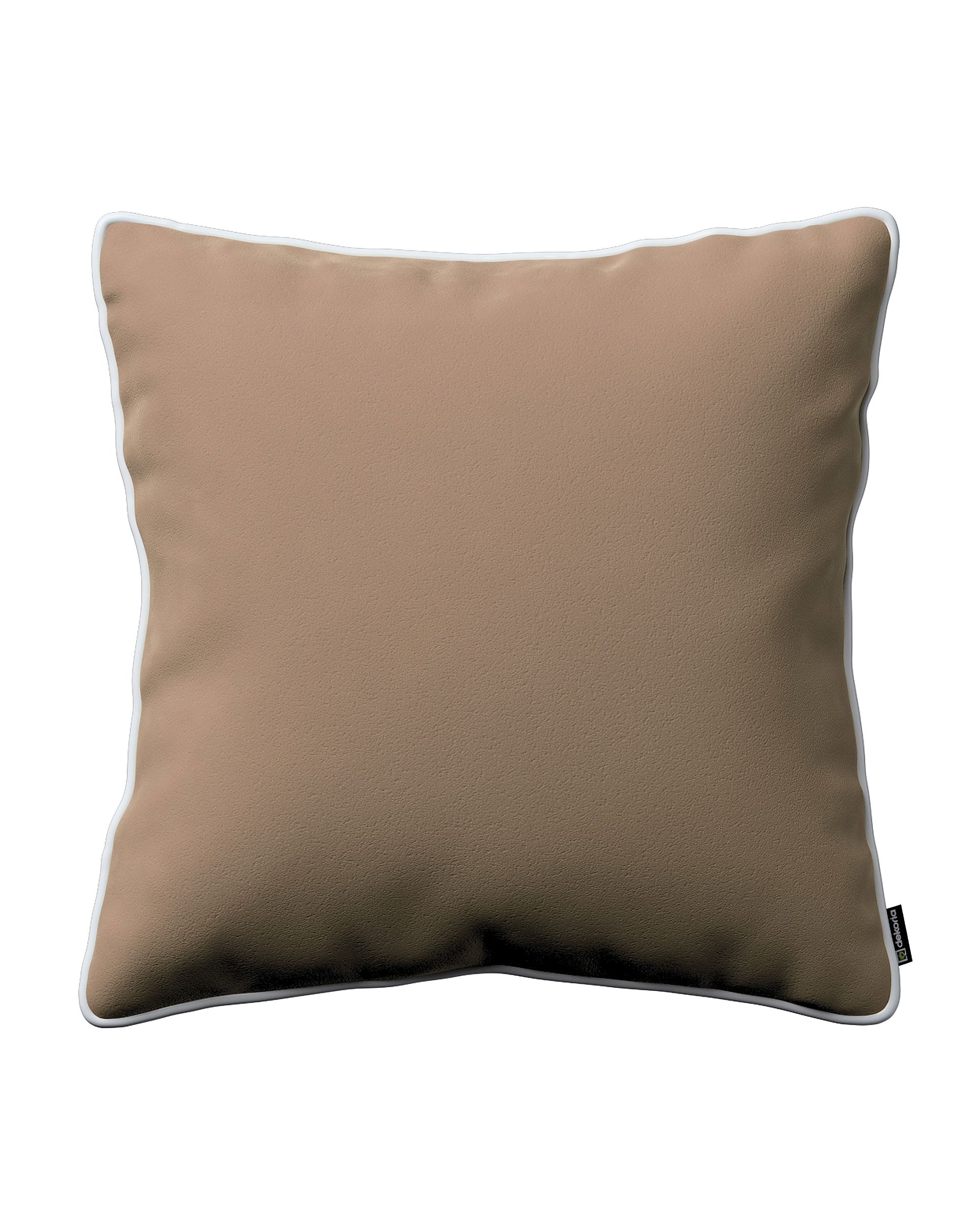 Kissenhülle Laura Farbe beige Stoff glänzend, samt