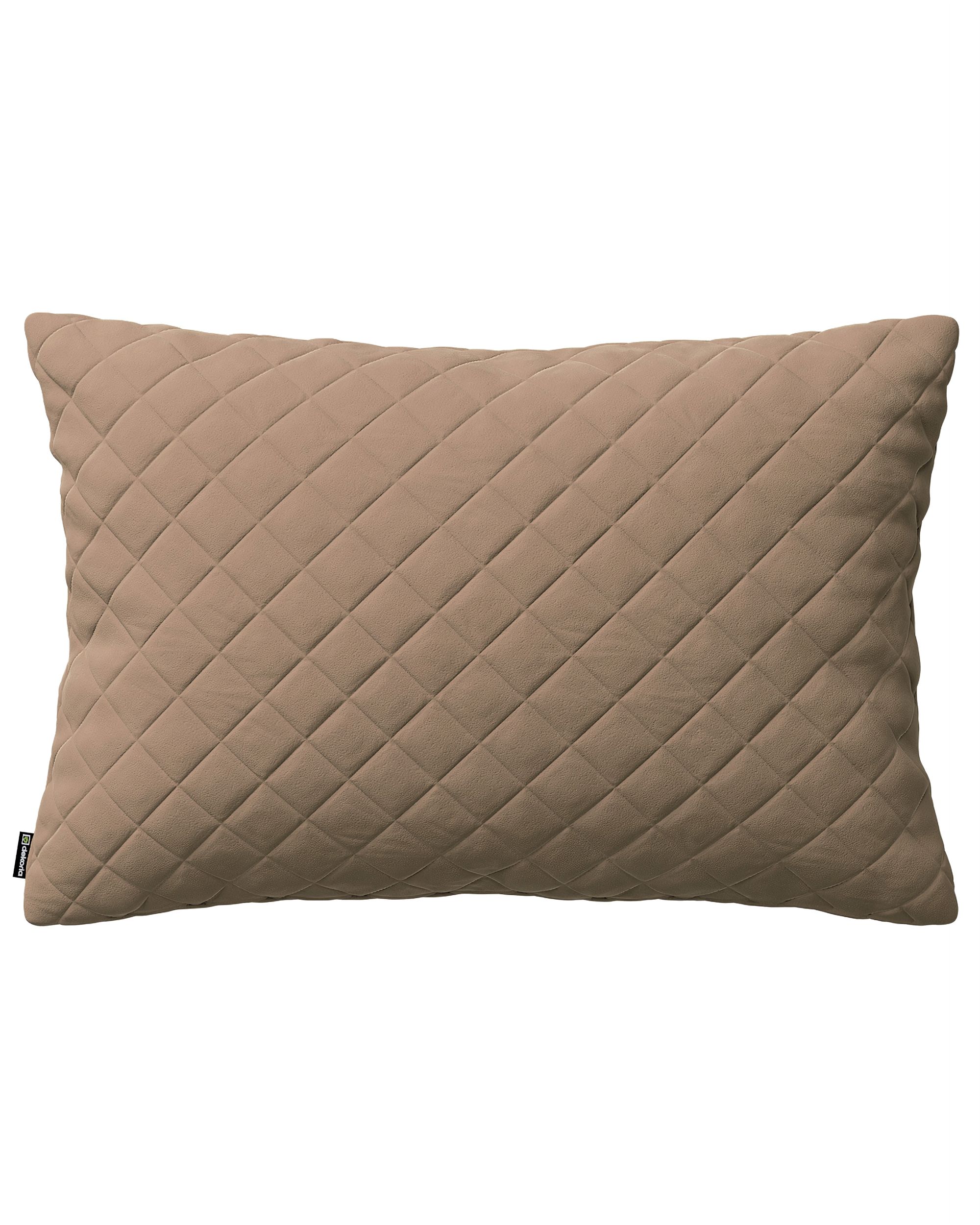 Kissenhülle Mia gesteppt 60x40cm Farbe beige Stoff glänzend, samt