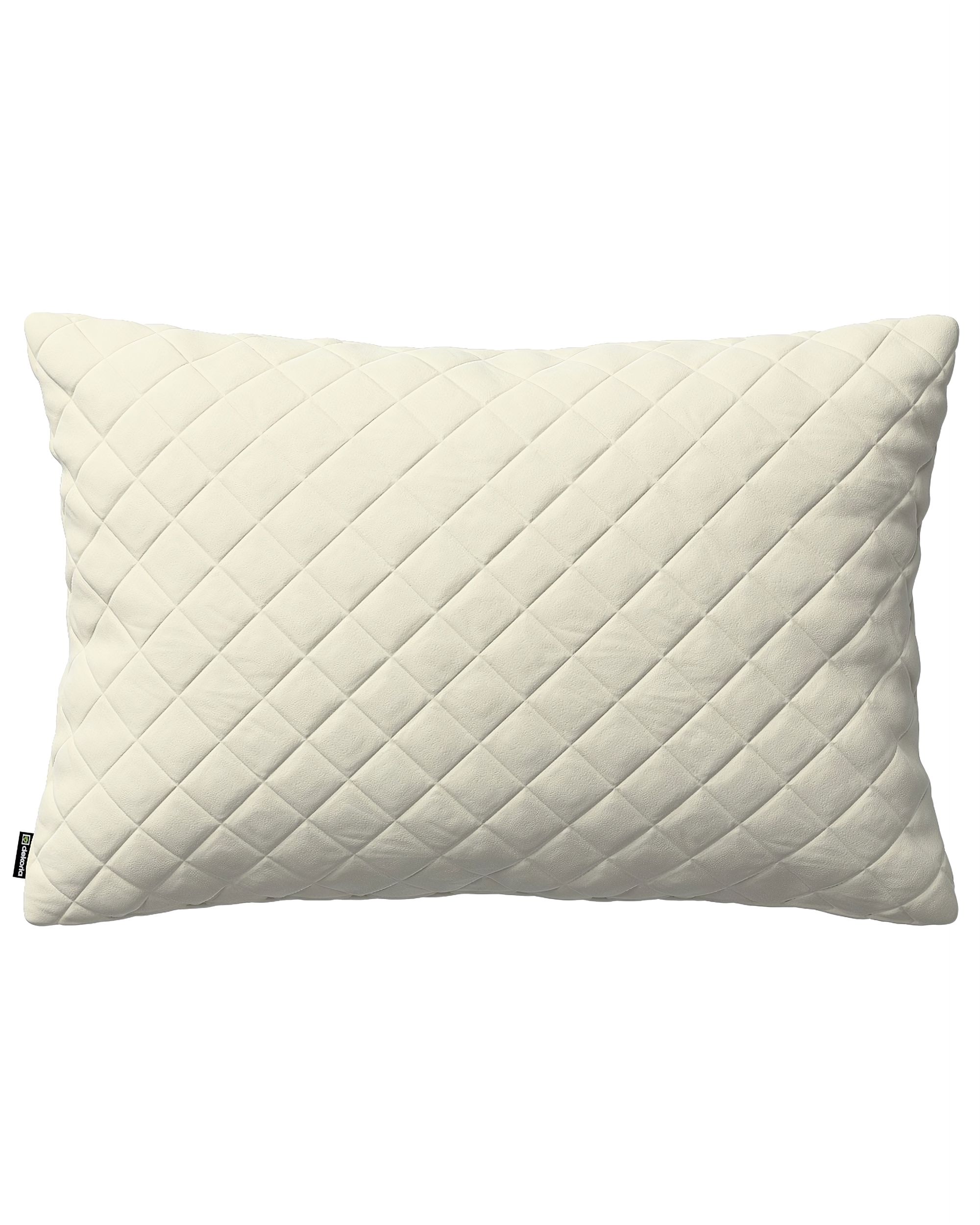 Kissenhülle Mia gesteppt 60x40cm Farbe creme Stoff glänzend, samt