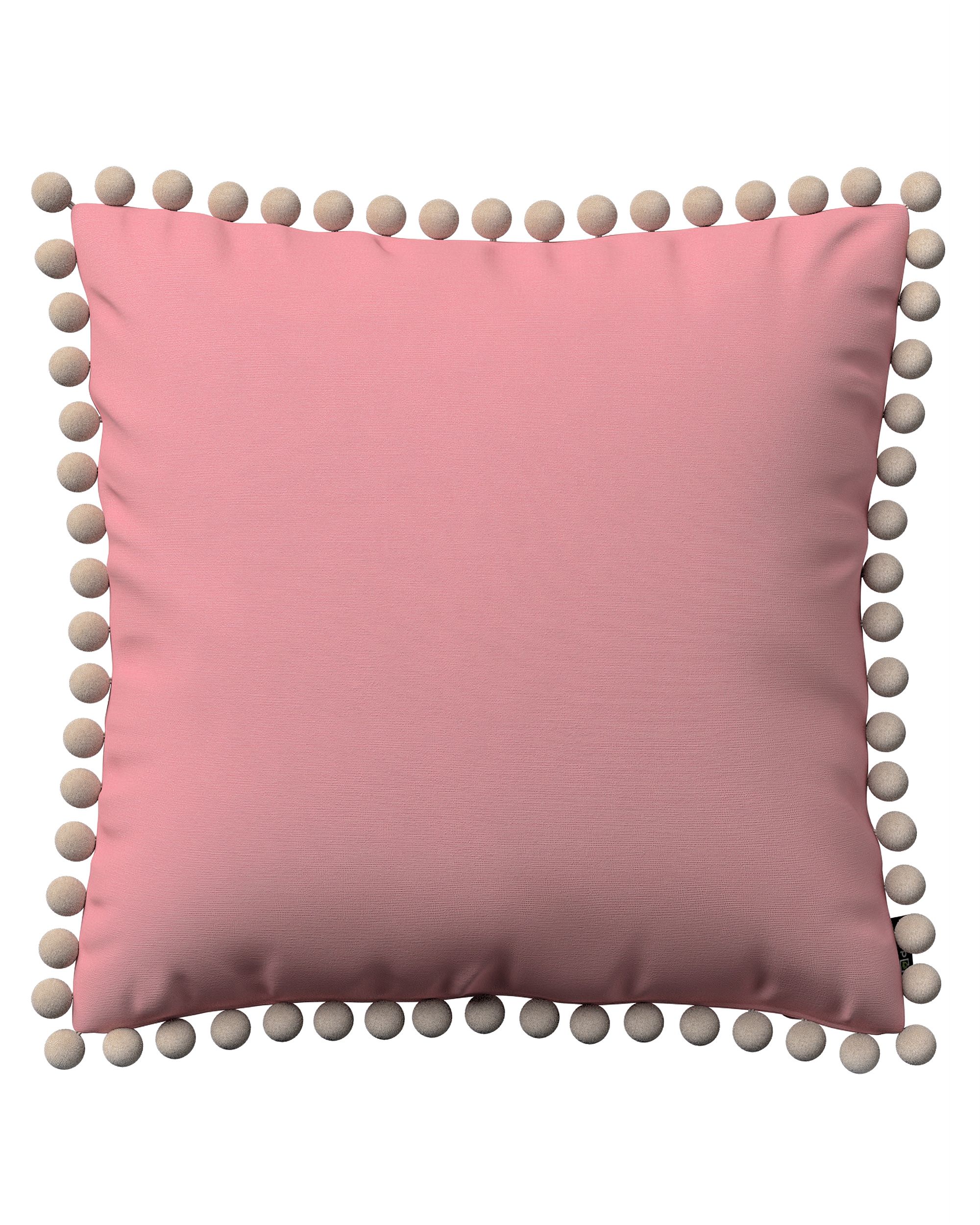 Kissenhülle Wera mit Bommeln Farbe rosa