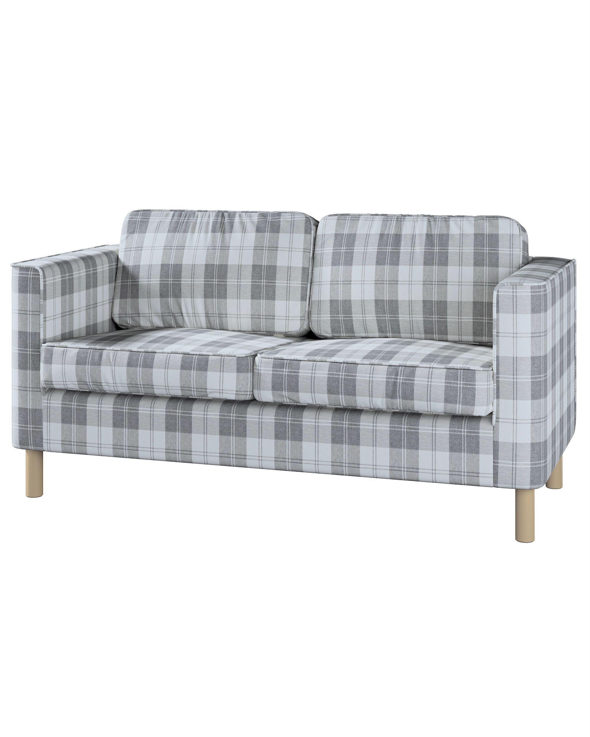 Bezug für Pärup 2-Sitzer Sofa Farbe grau Stoff strukturiert, gemustert