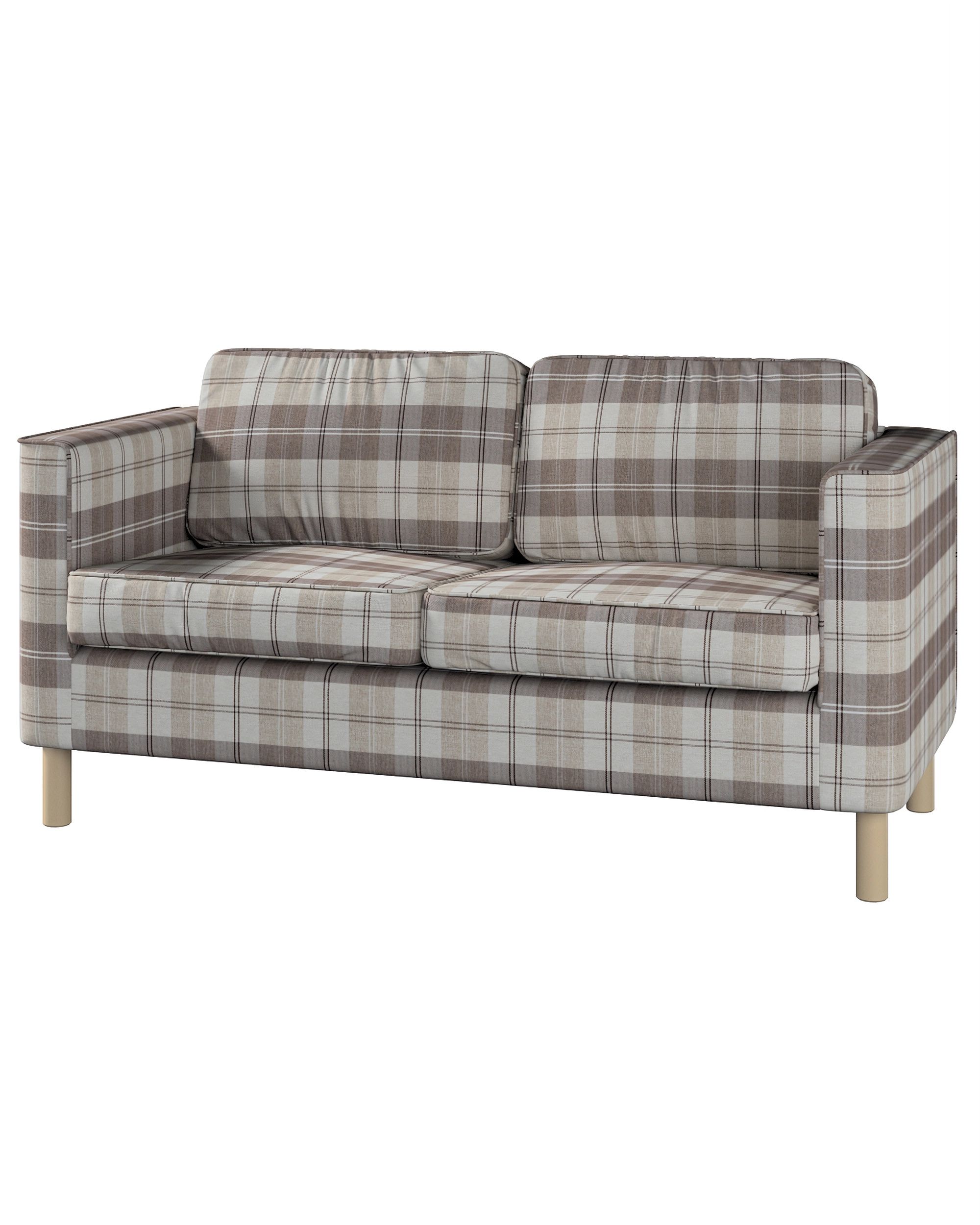 Bezug für Pärup 2-Sitzer Sofa Farbe beige Stoff strukturiert, gemustert