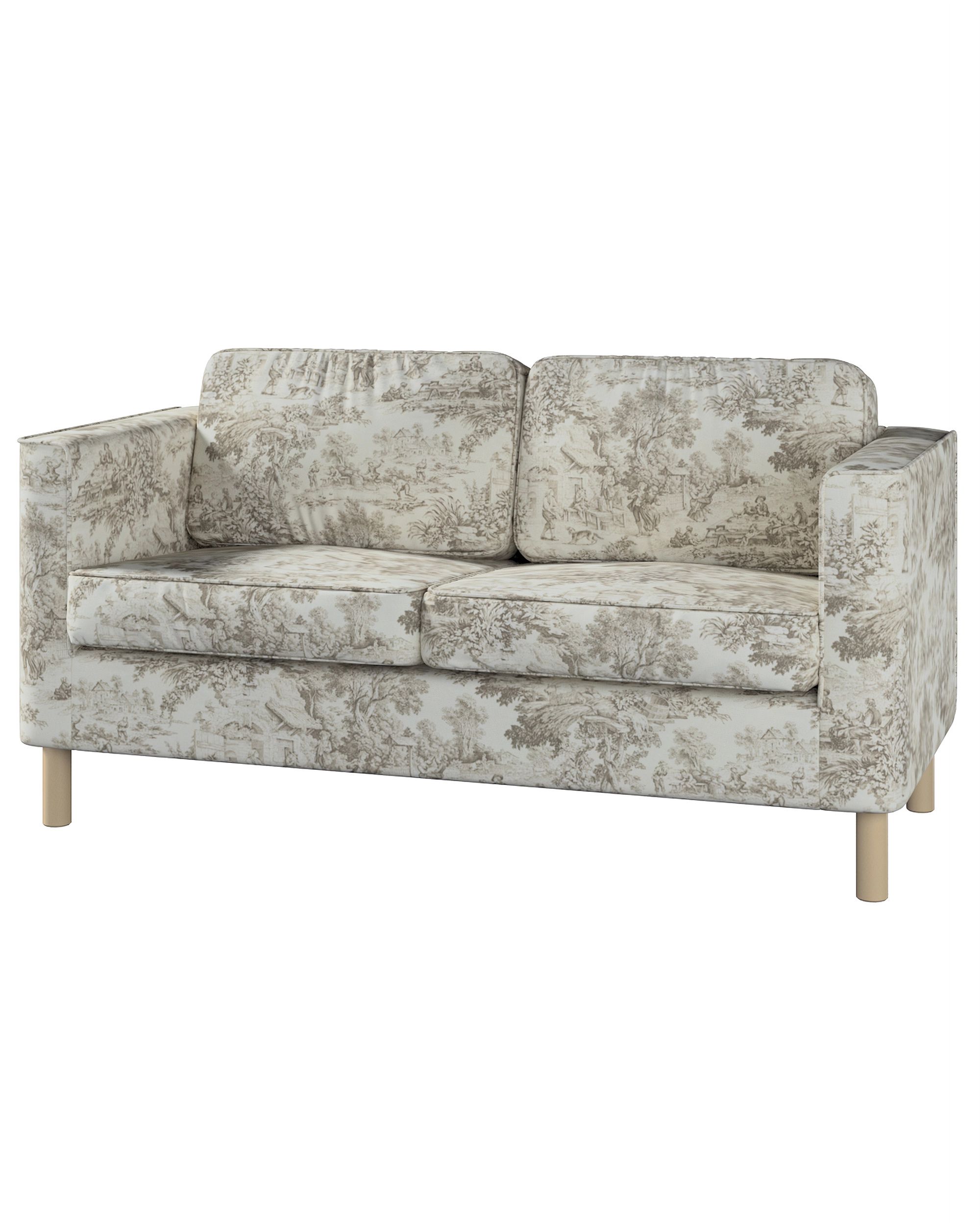 Bezug für Pärup 2-Sitzer Sofa Farbe braun Stoff gemustert