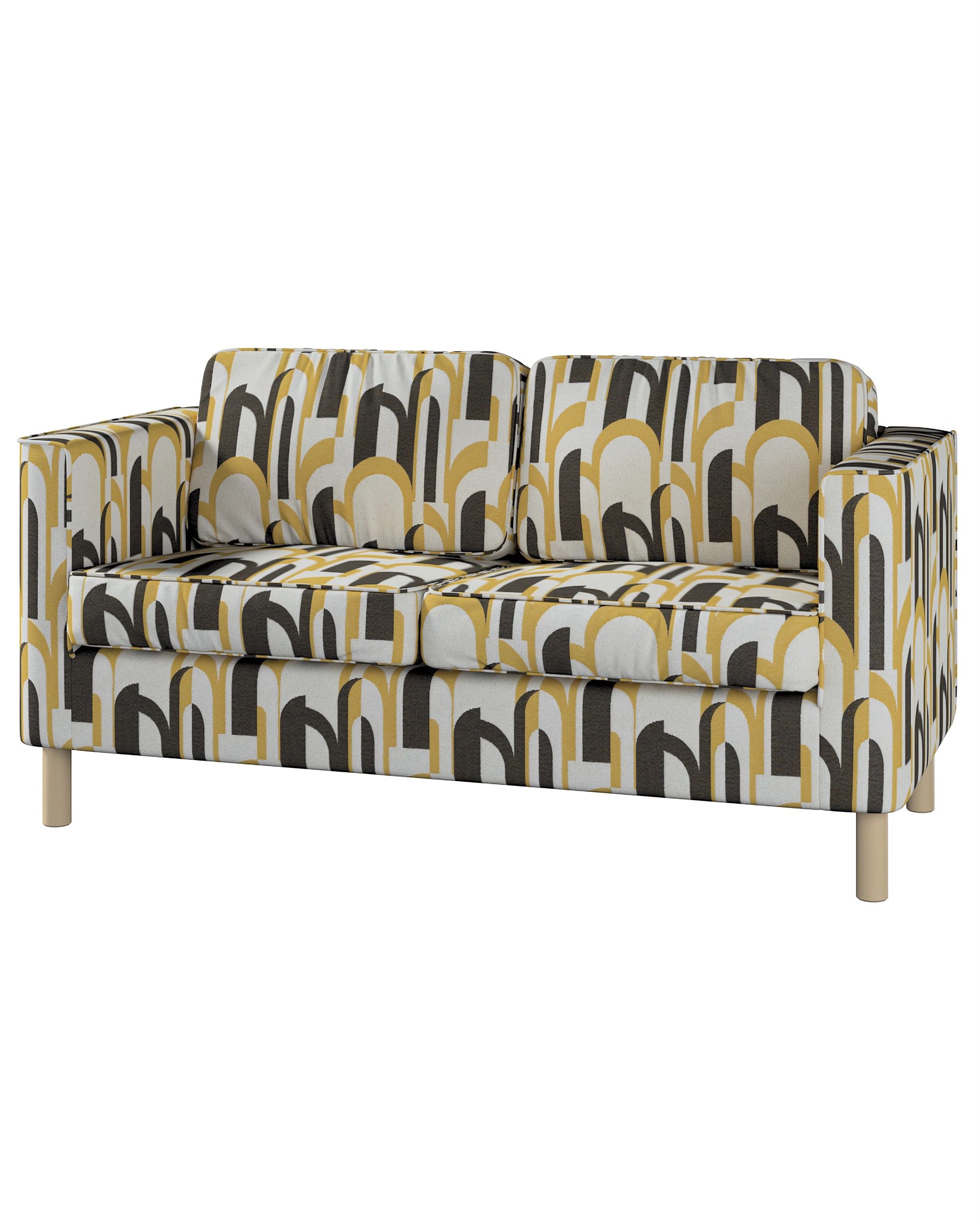Bezug für Pärup 2-Sitzer Sofa Farbe bunt Stoff strukturiert, gemustert