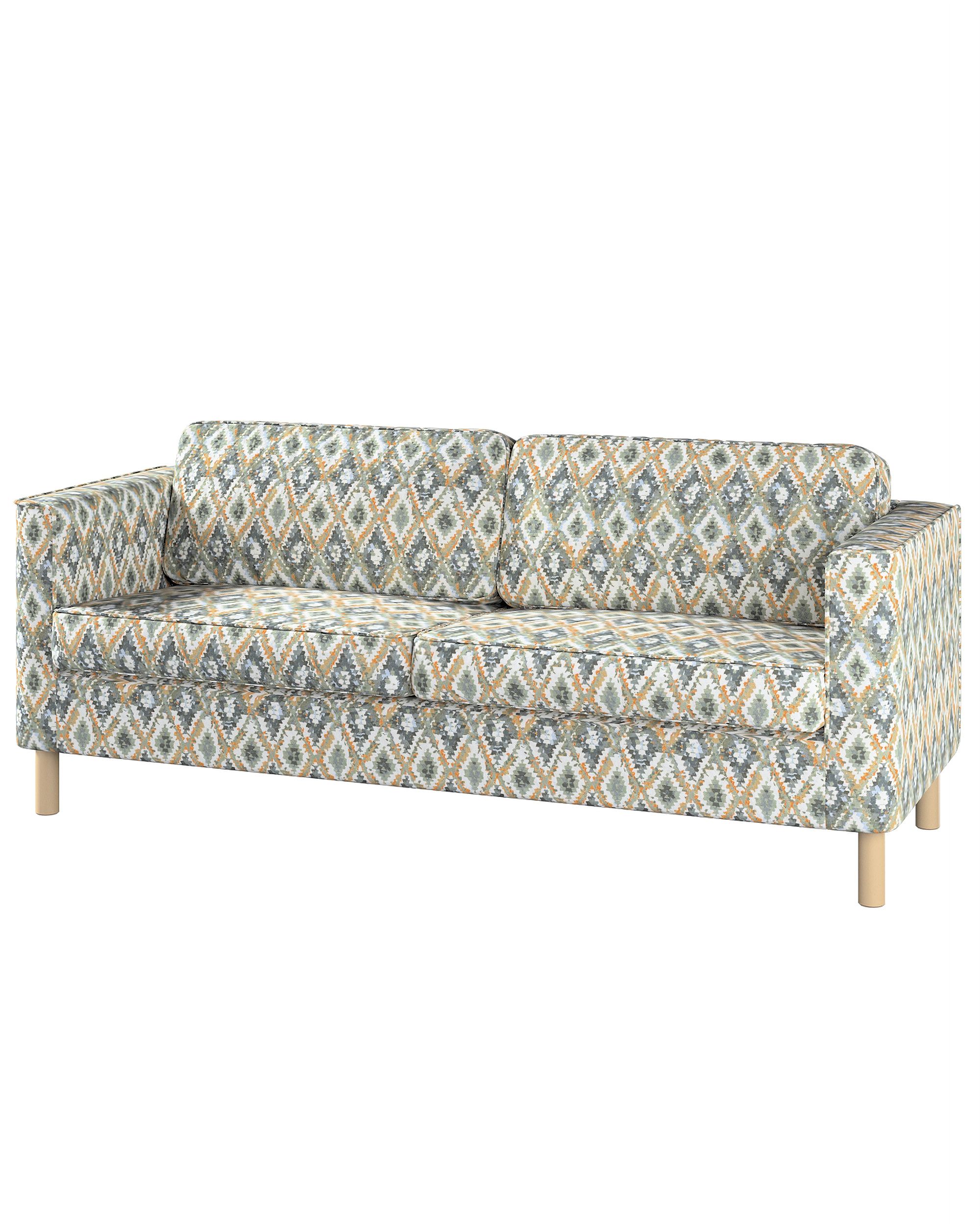 Bezug für Pärup 2-Sitzer Sofa Farbe blau Stoff strukturiert, gemustert